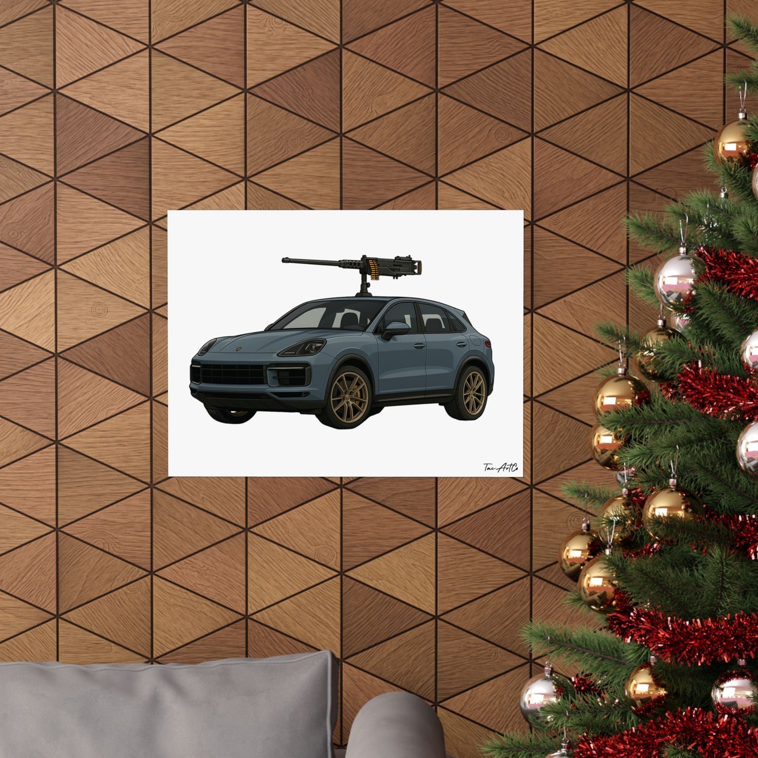 Porsche Cayenne Technical - Matte Poster