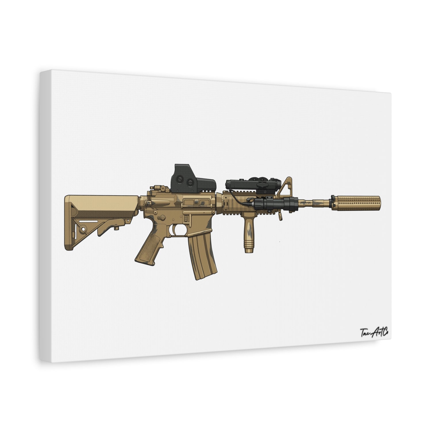 M4A1 Block I (Mod1) - Canvas Print