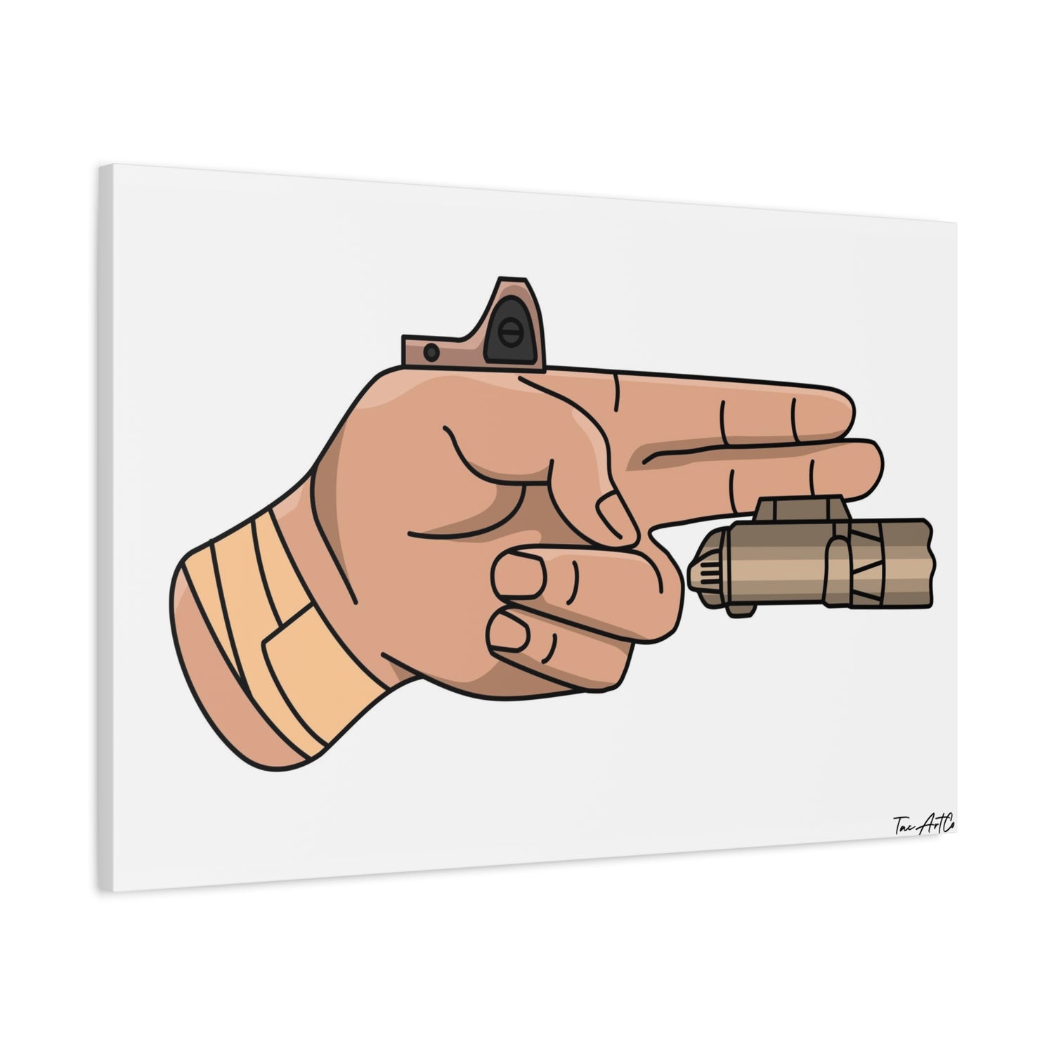 Finger Gun v1 - Canvas Print