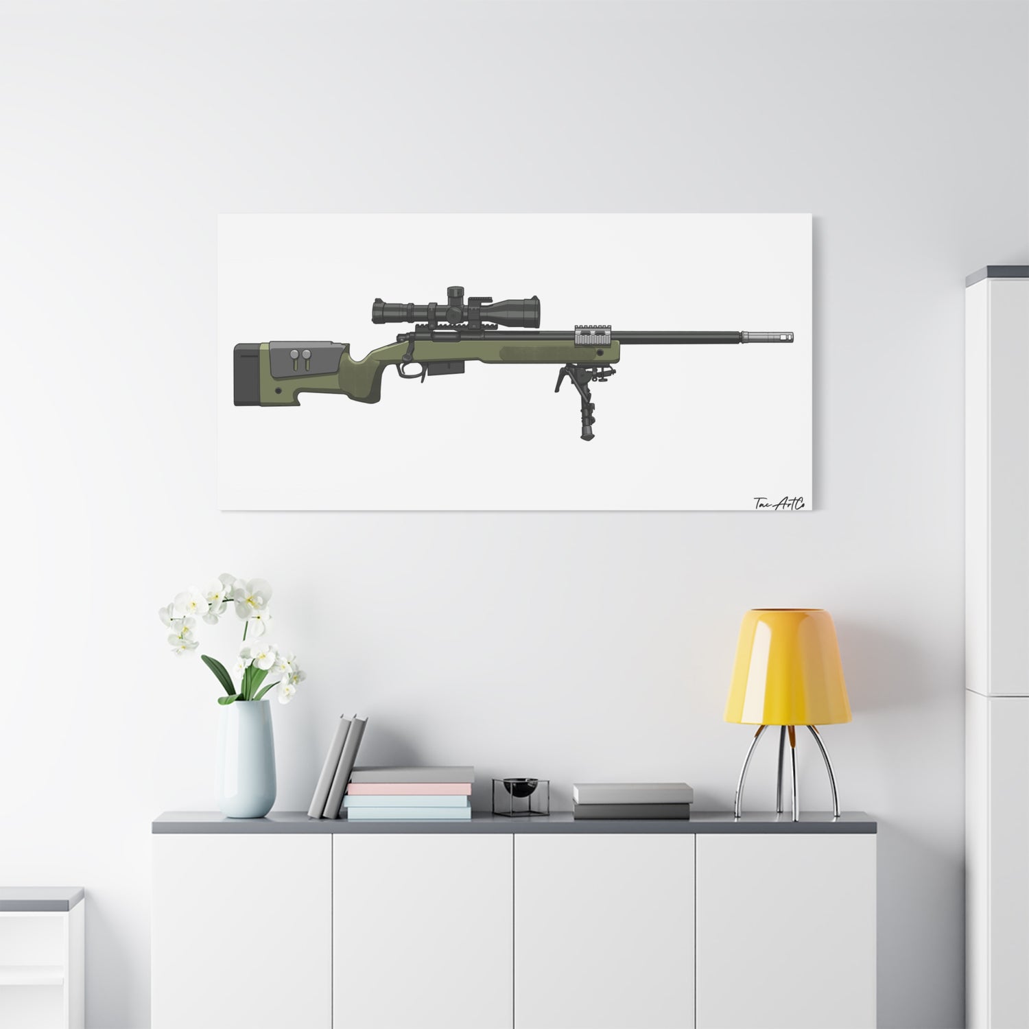 M40A5 Sniper Rifle – Canvas Print