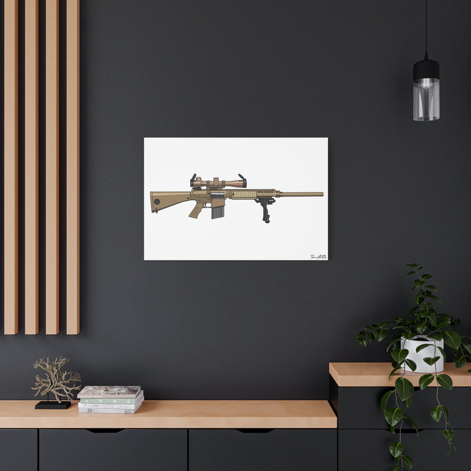 M110 SASS – Semi-Auto Sniper Canvas Print