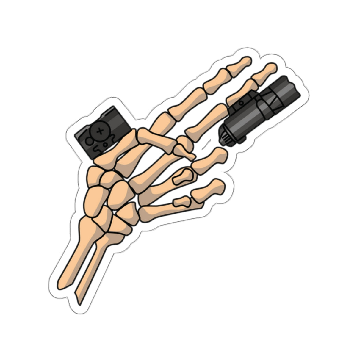 TacArt Skeleton Finger Gun v2 - Sticker