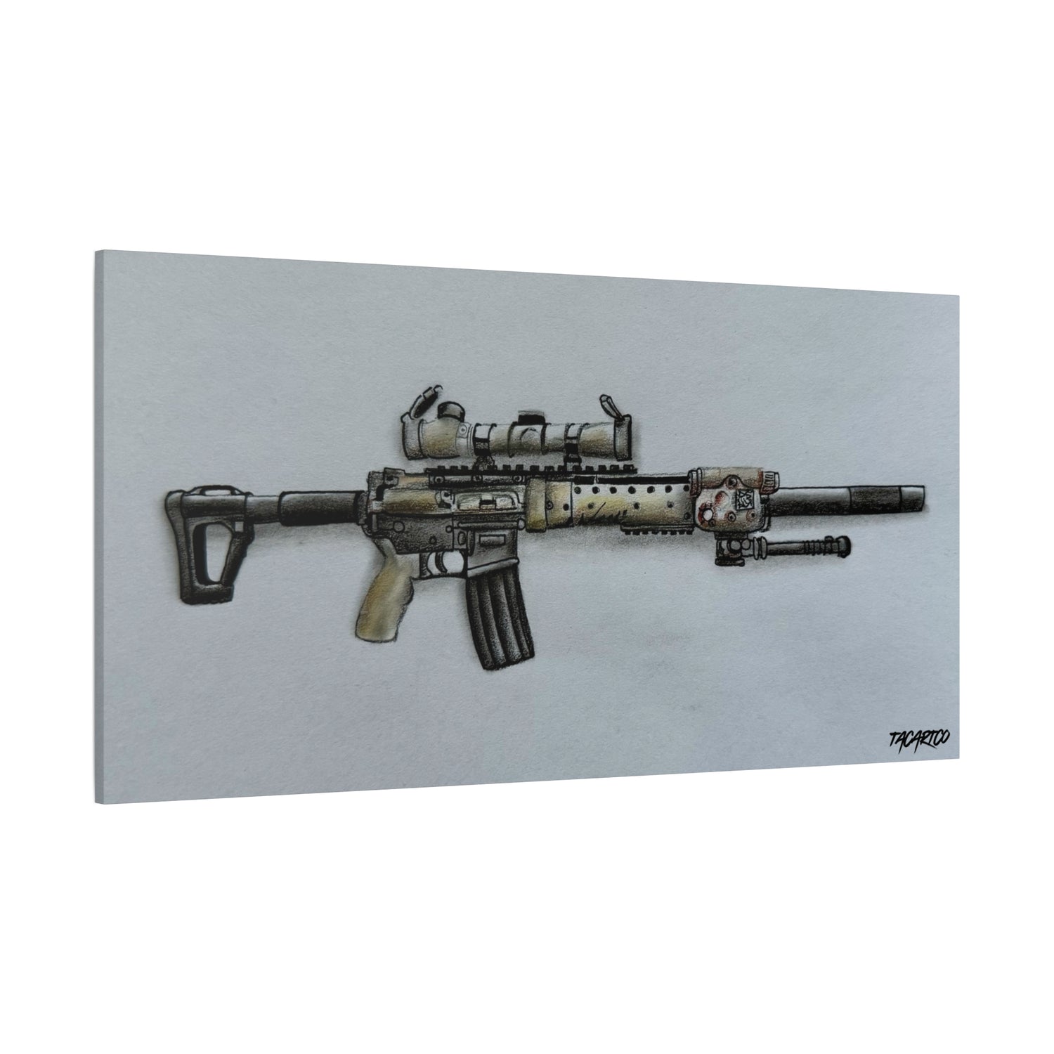 MK12 Mod H β Recce Rifle Canvas Print