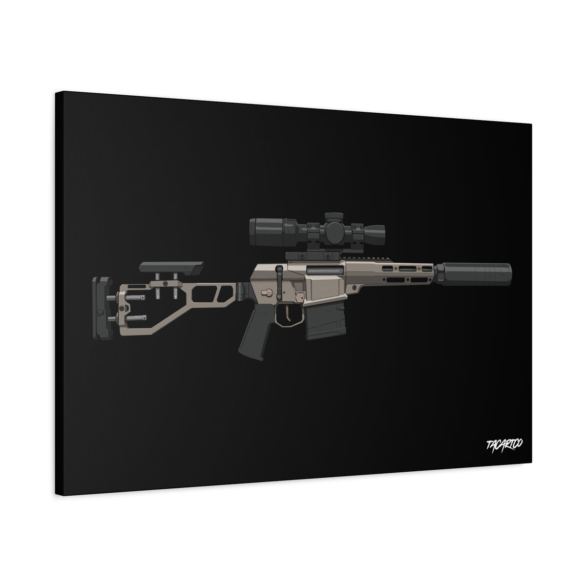 The Fix by Q - Canvas Print (Black Background)