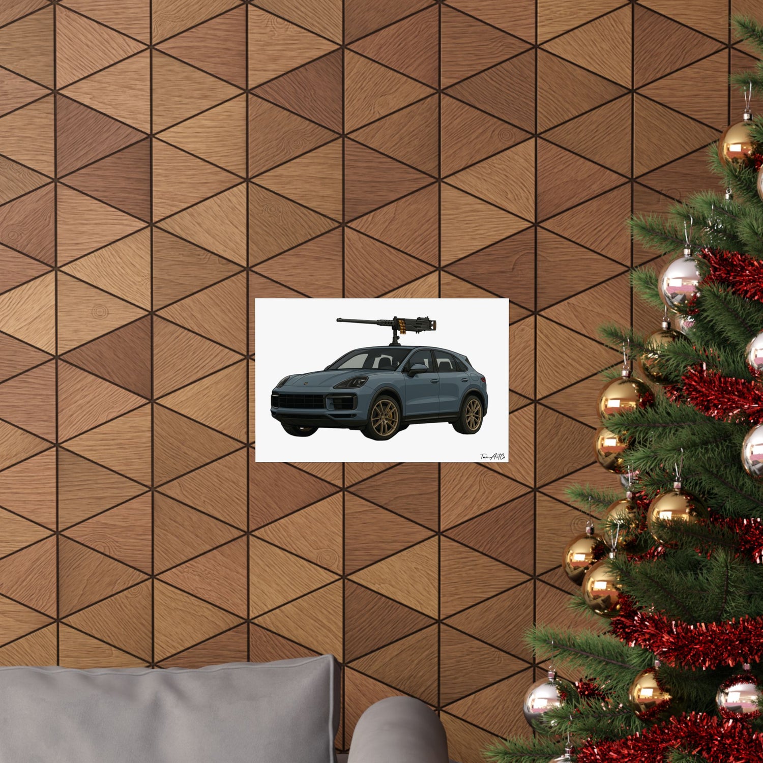 Porsche Cayenne Technical - Matte Poster