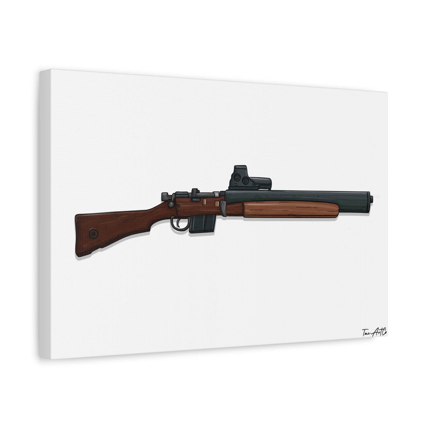 De Lisle Carbine β Suppressed Rifle Canvas Print