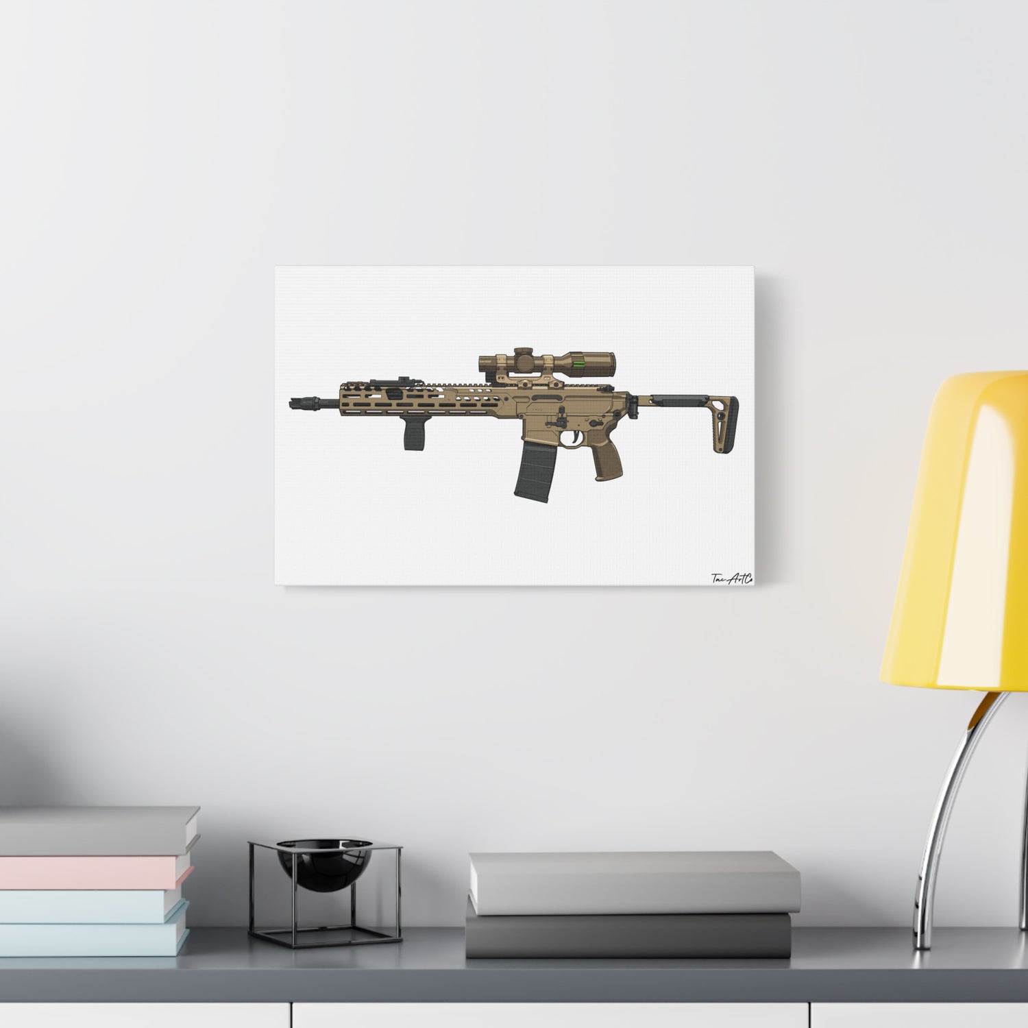 Sig MCX Spear Canvas Print – Next-Gen Battle Rifle Art