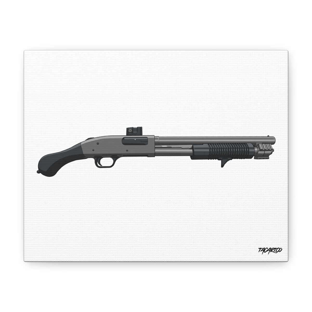 Shorty Mossberg 590A1 - Canvas Print (White Background)