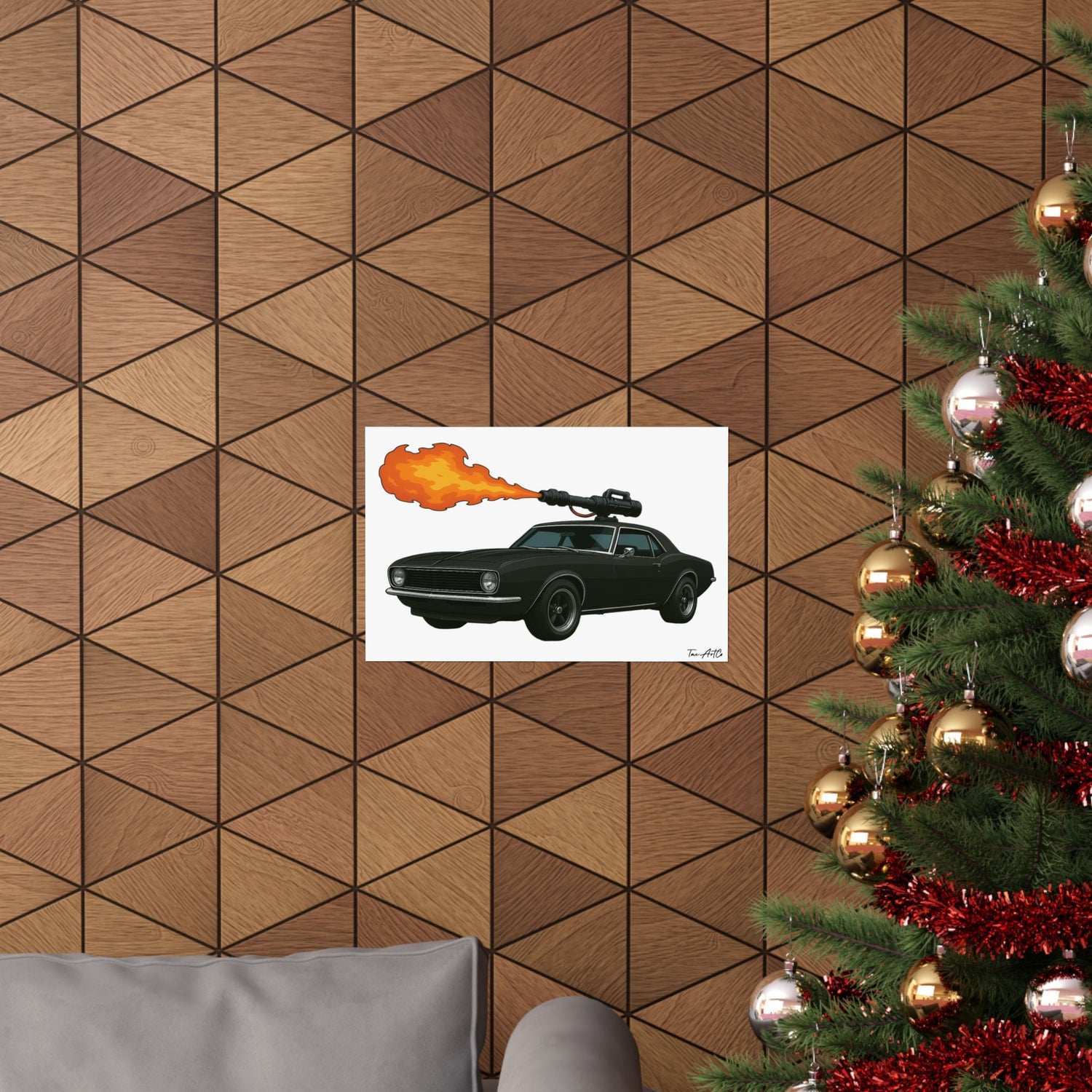 67 Camaro Technical - Matte Poster