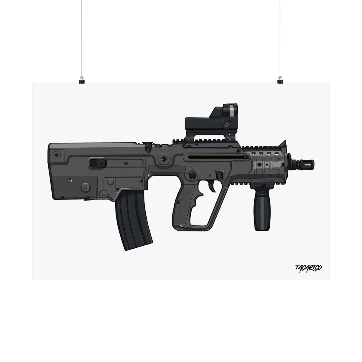 IWI X95 - Matte Poster (White Background)
