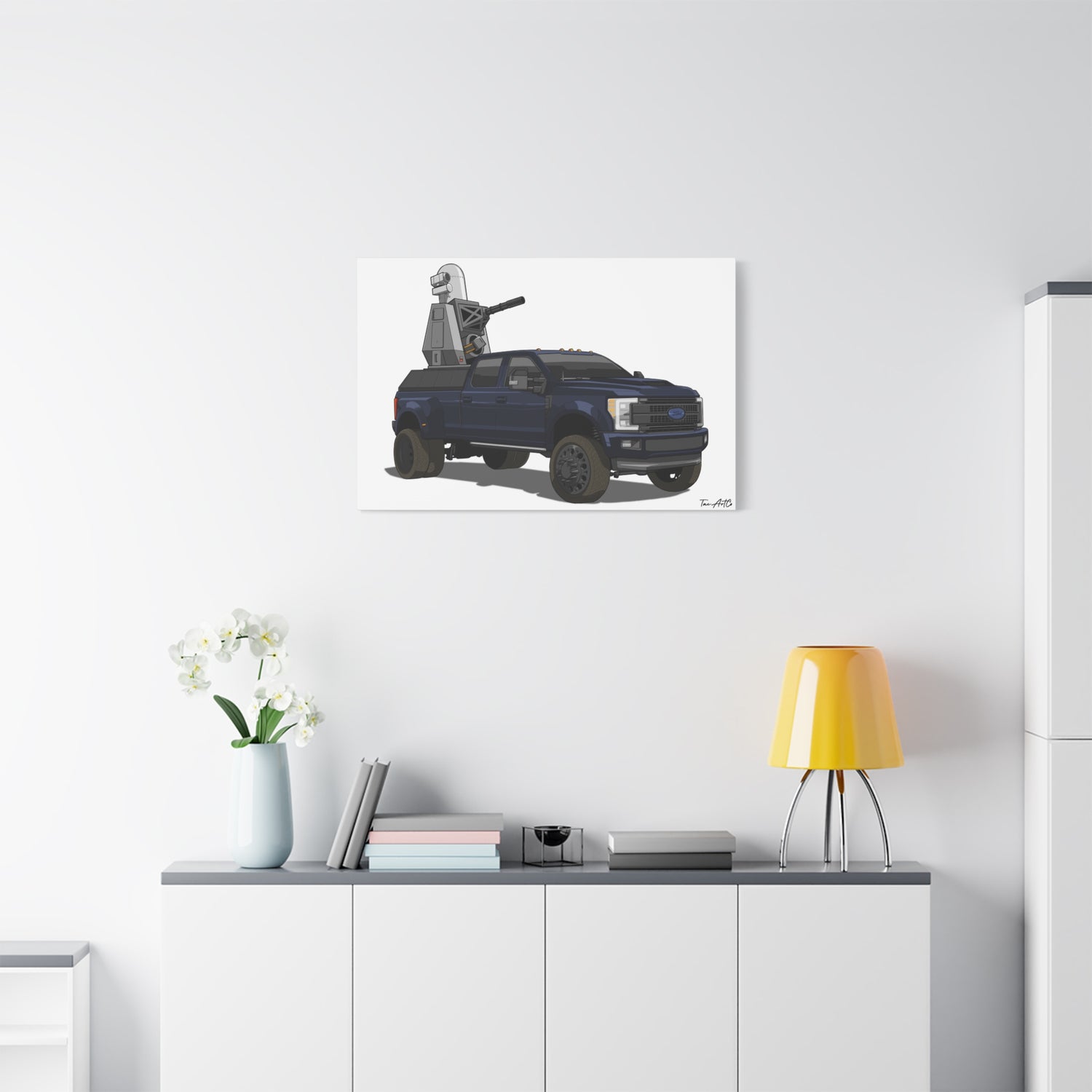 Rolling No-Fly Zone – F-350 C-RAM Rig Canvas Print