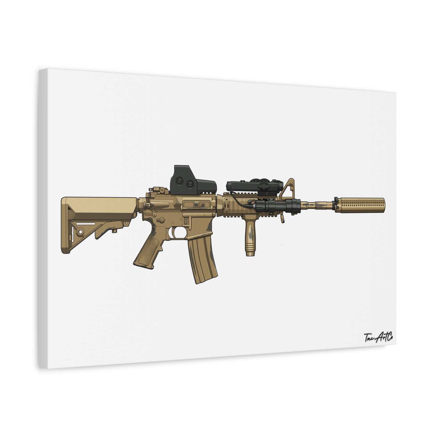 M4A1 Block I (Mod1) - Canvas Print
