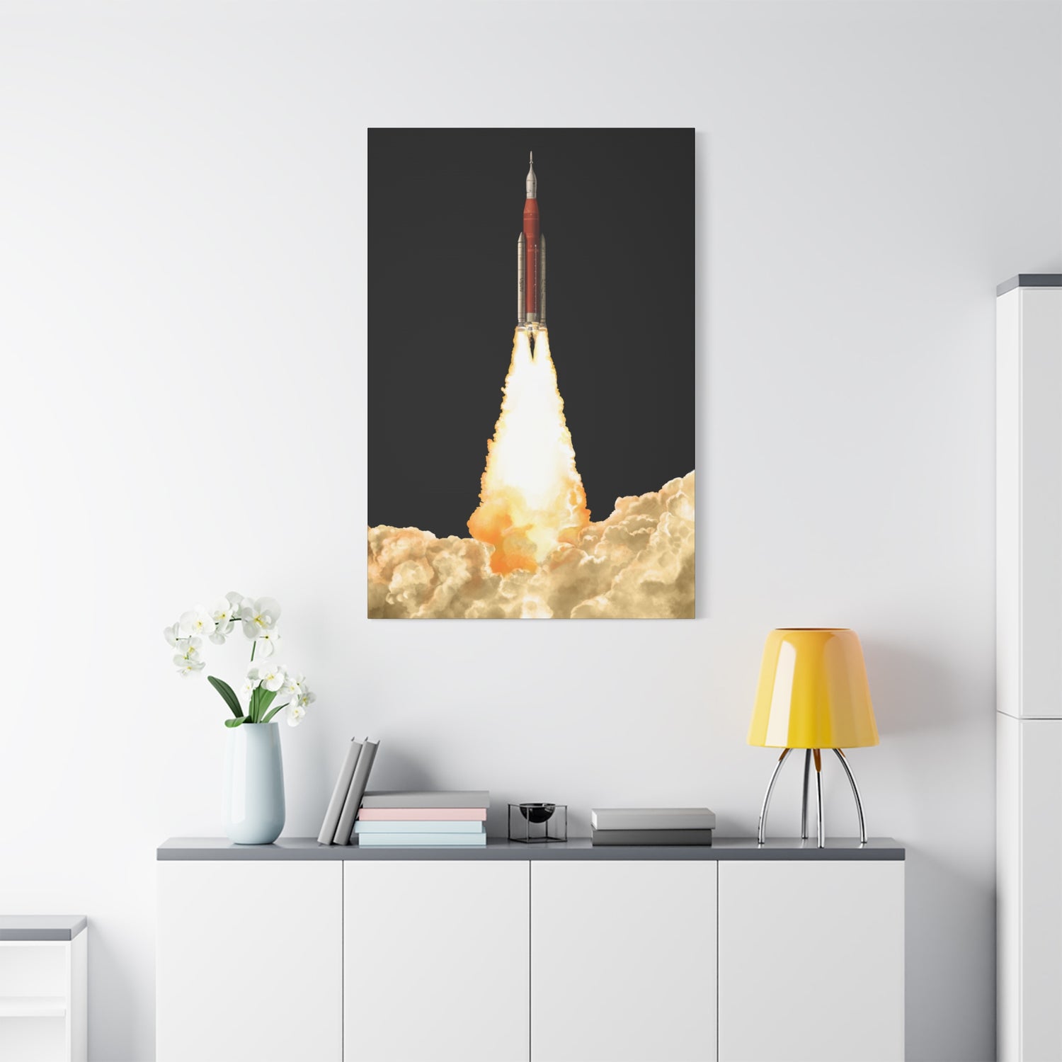 Artemis 2 – Canvas Print (Black Background)