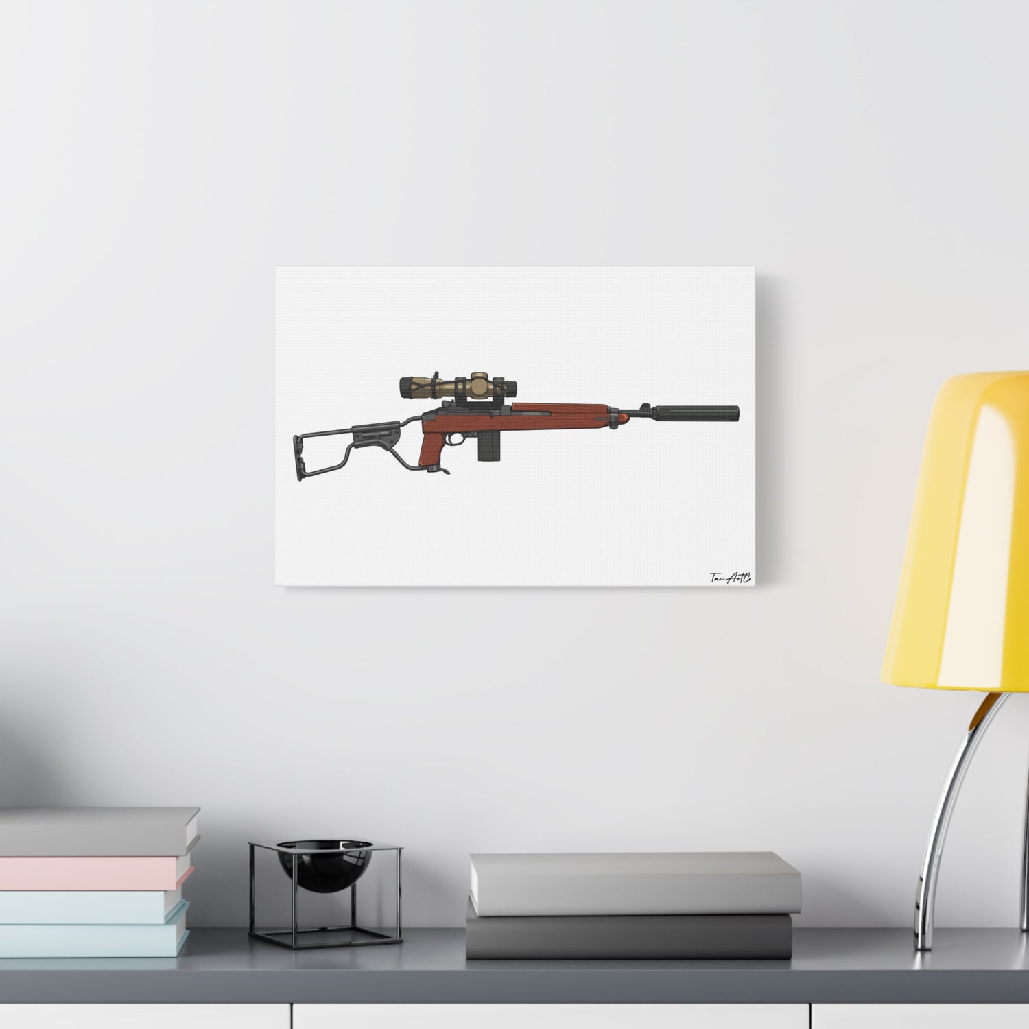 Silent Service β Suppressed M1 Carbine Canvas Print