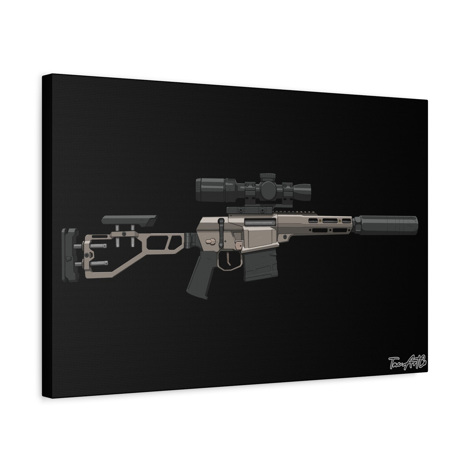 The Fix by Q – Canvas Print (Black Background)