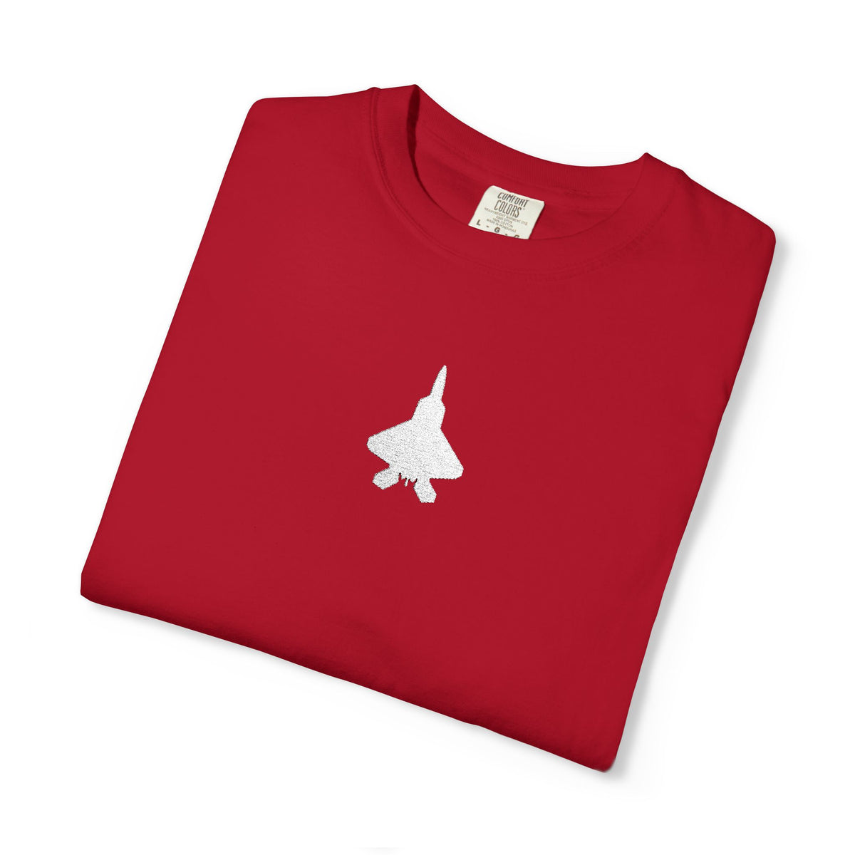 F22 Top View Silhouette – Embroidered Tee