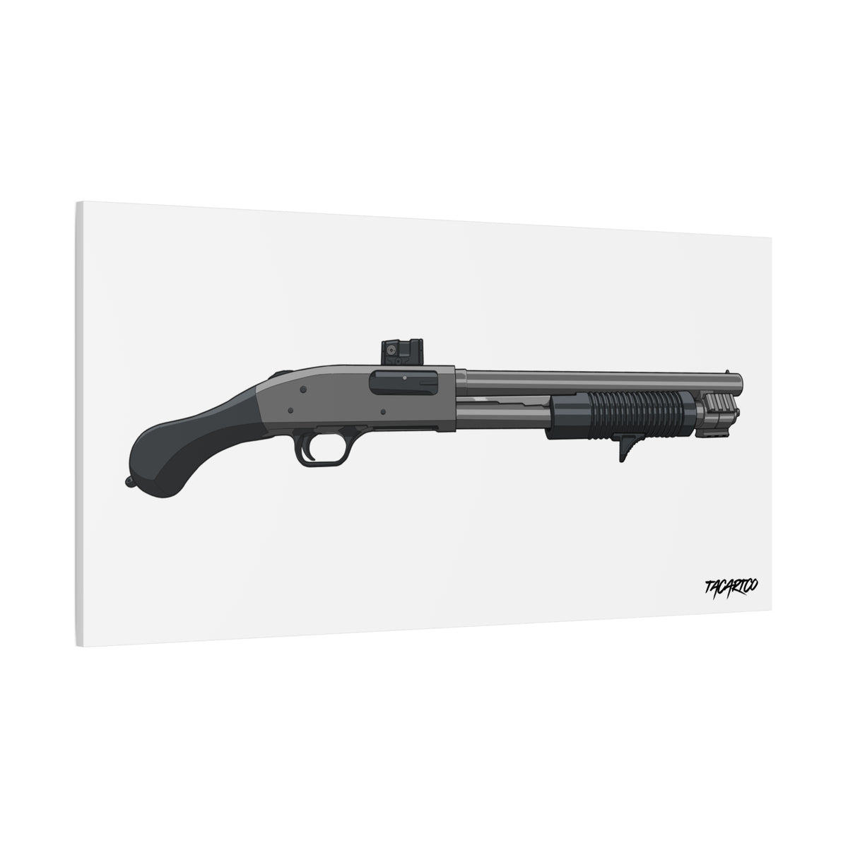 Shorty Mossberg 590A1 - Canvas Print (White Background)