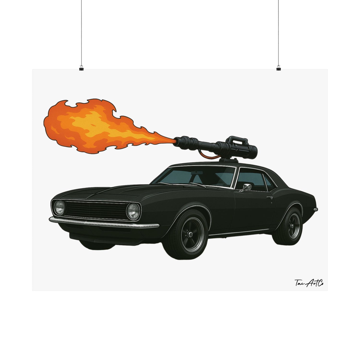 67 Camaro Technical - Matte Poster