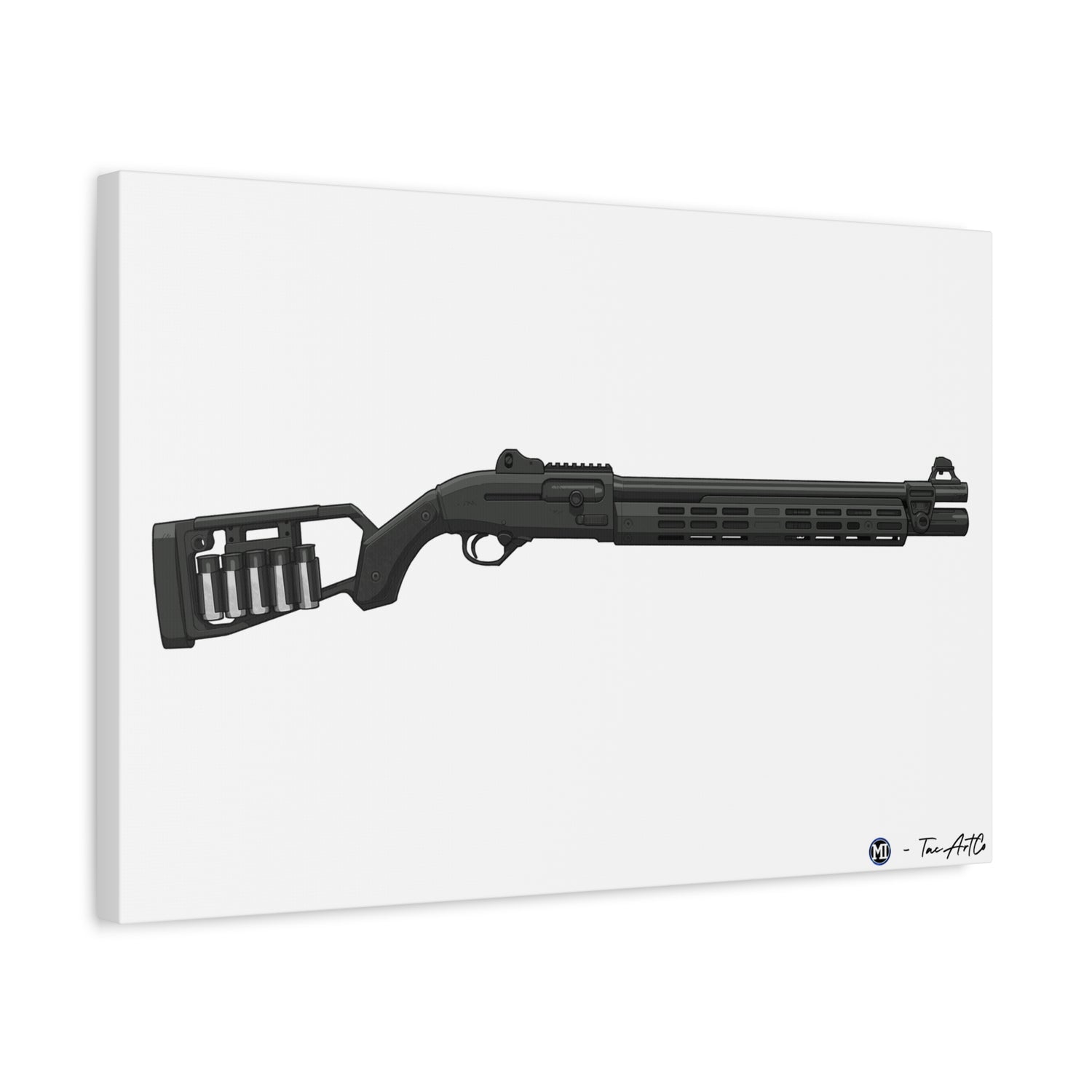Beretta 1301 Canvas Print – Tactical Shotgun, Refined