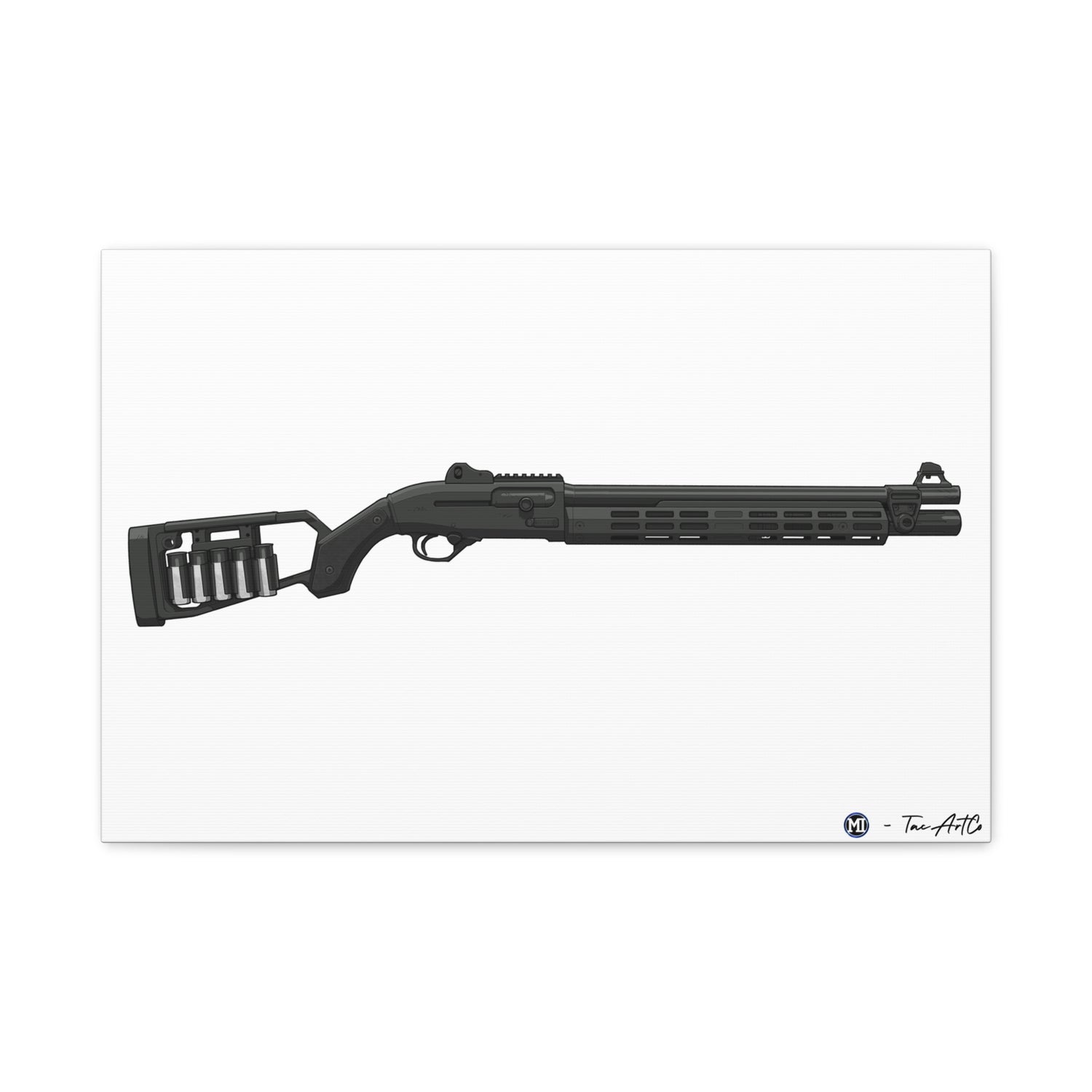 Beretta 1301 Canvas Print – Tactical Shotgun, Refined