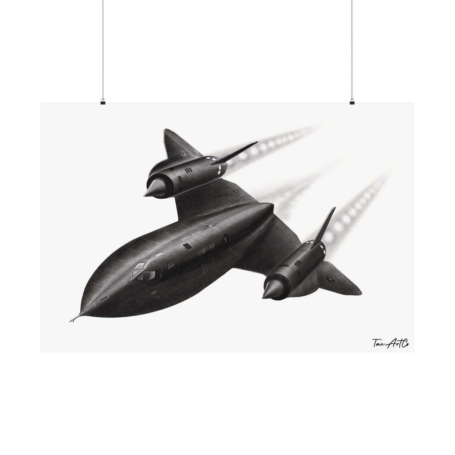 SR71 Drawing - Matte Poster