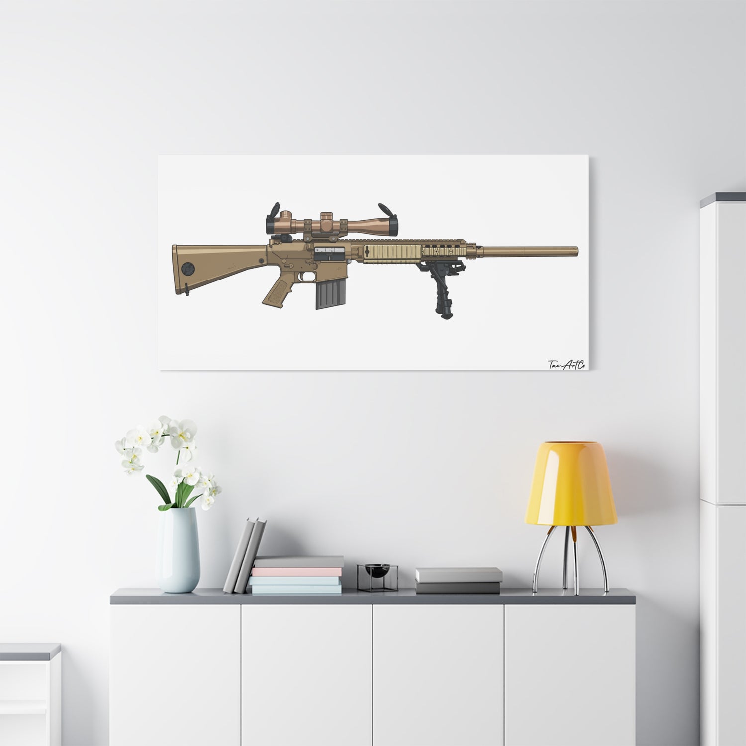 M110 SASS – Semi-Auto Sniper Canvas Print