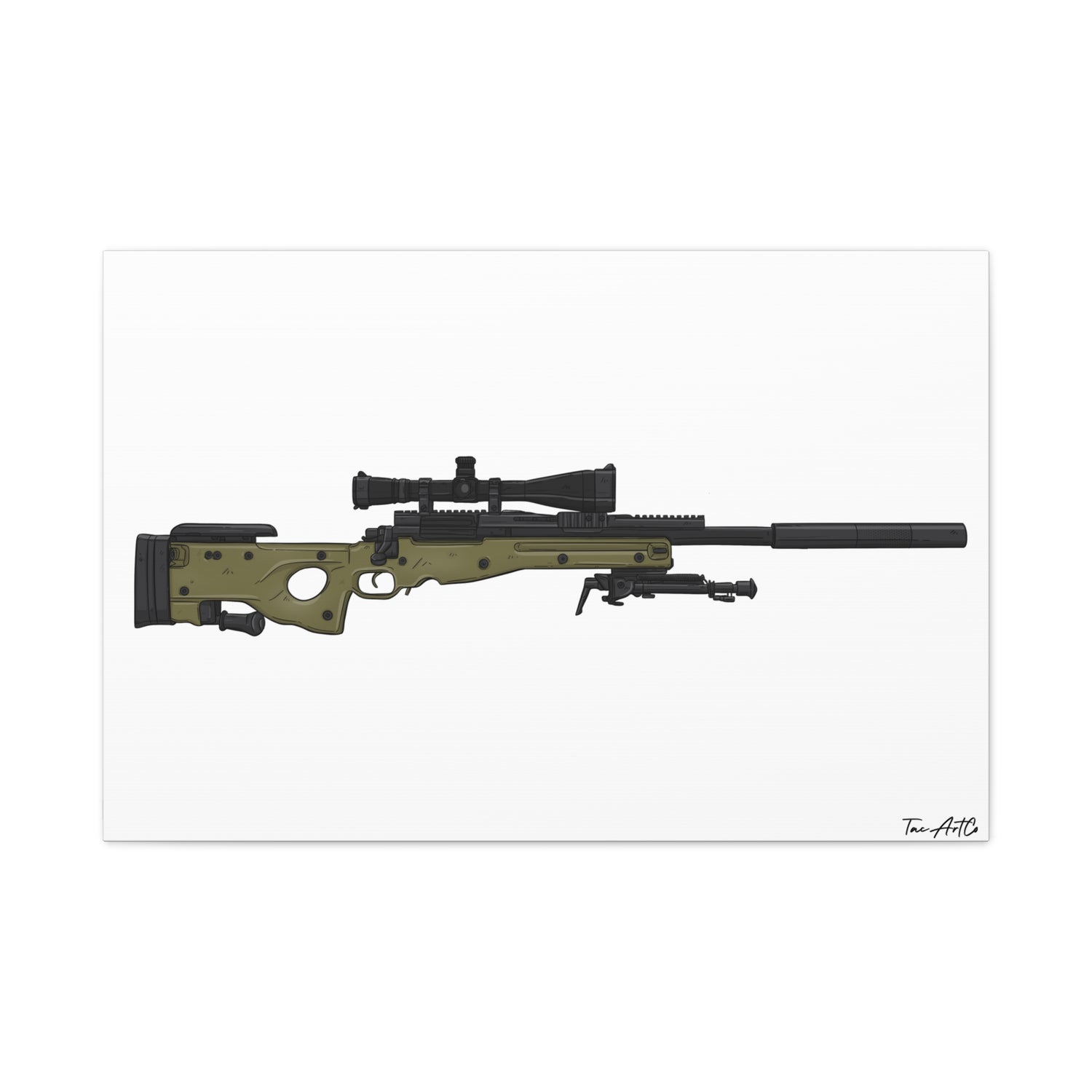 M24A3 Sniper Rifle – Canvas Print