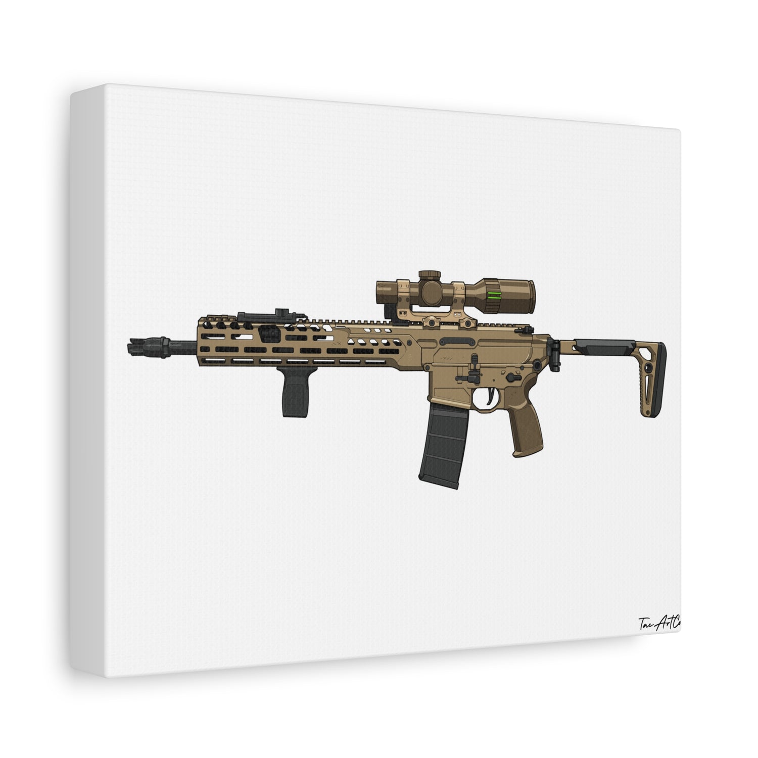 Sig MCX Spear Canvas Print – Next-Gen Battle Rifle Art