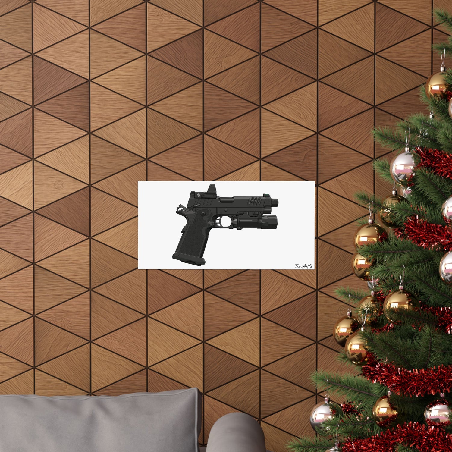 Handgun v4 - Matte Poster