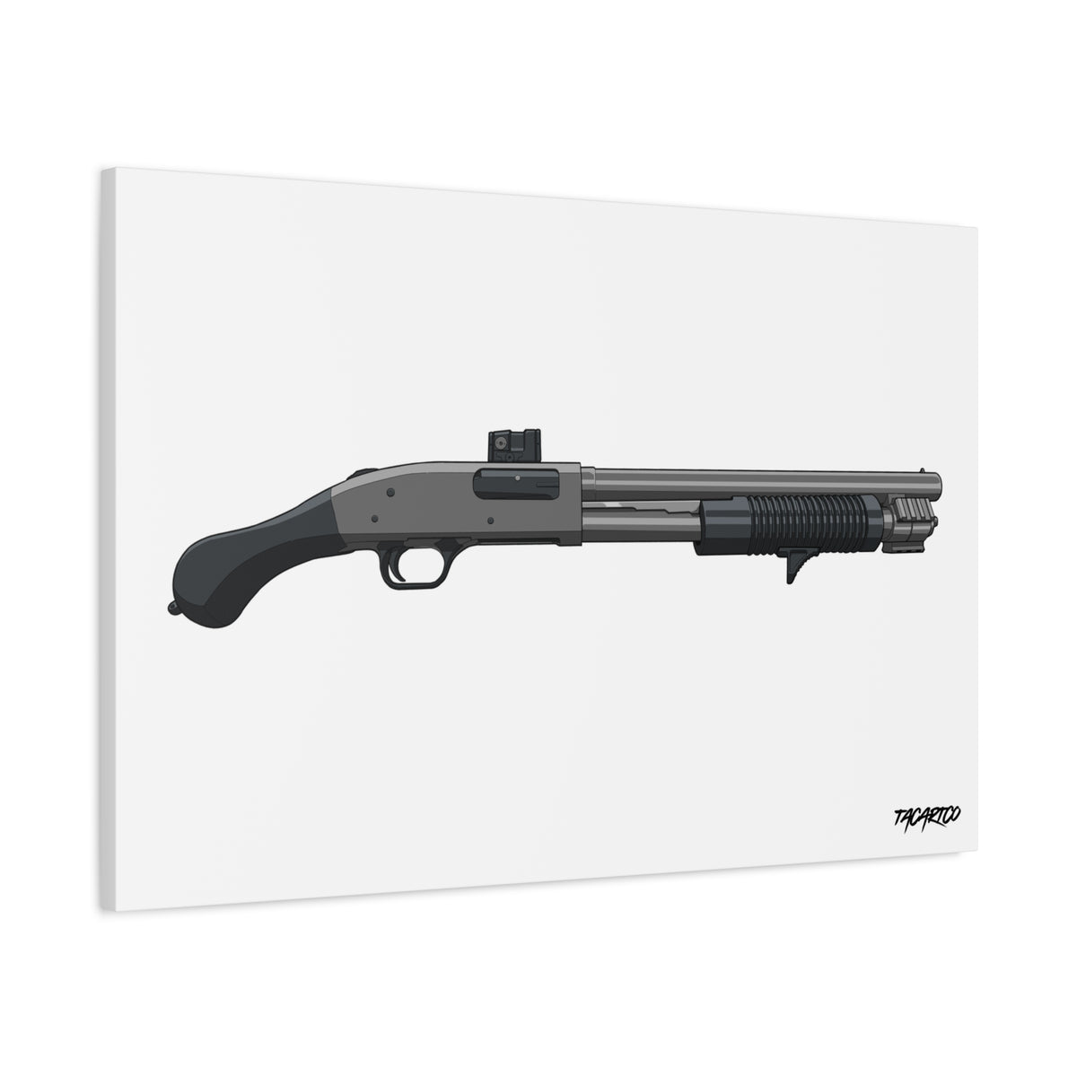 Shorty Mossberg 590A1 - Canvas Print (White Background)