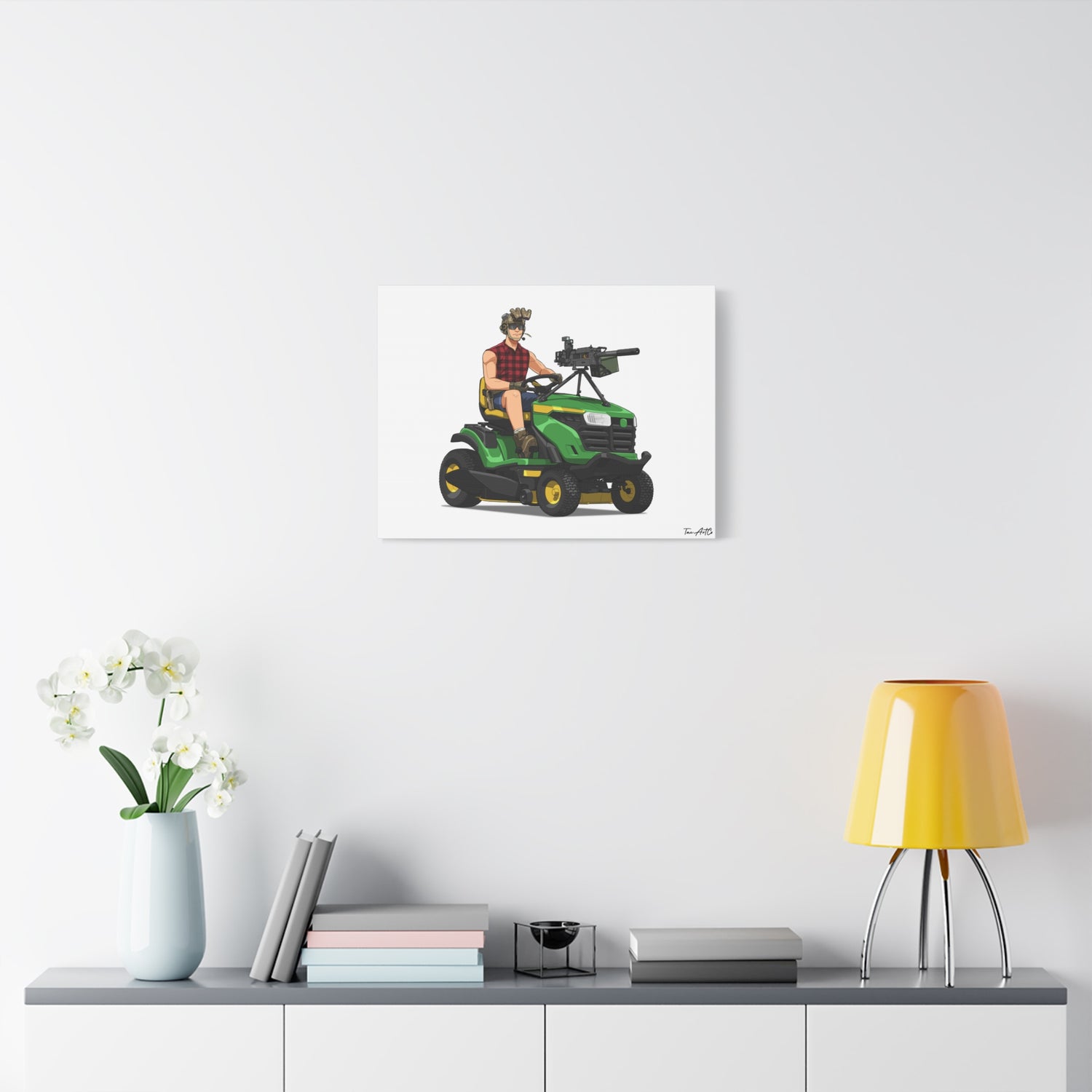 Freedom Cuts β Tactical Lawn Mower Canvas Print