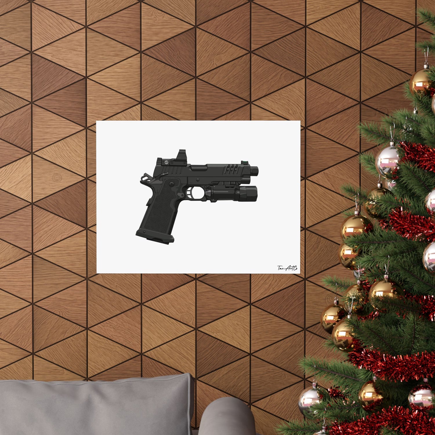 Handgun v4 - Matte Poster