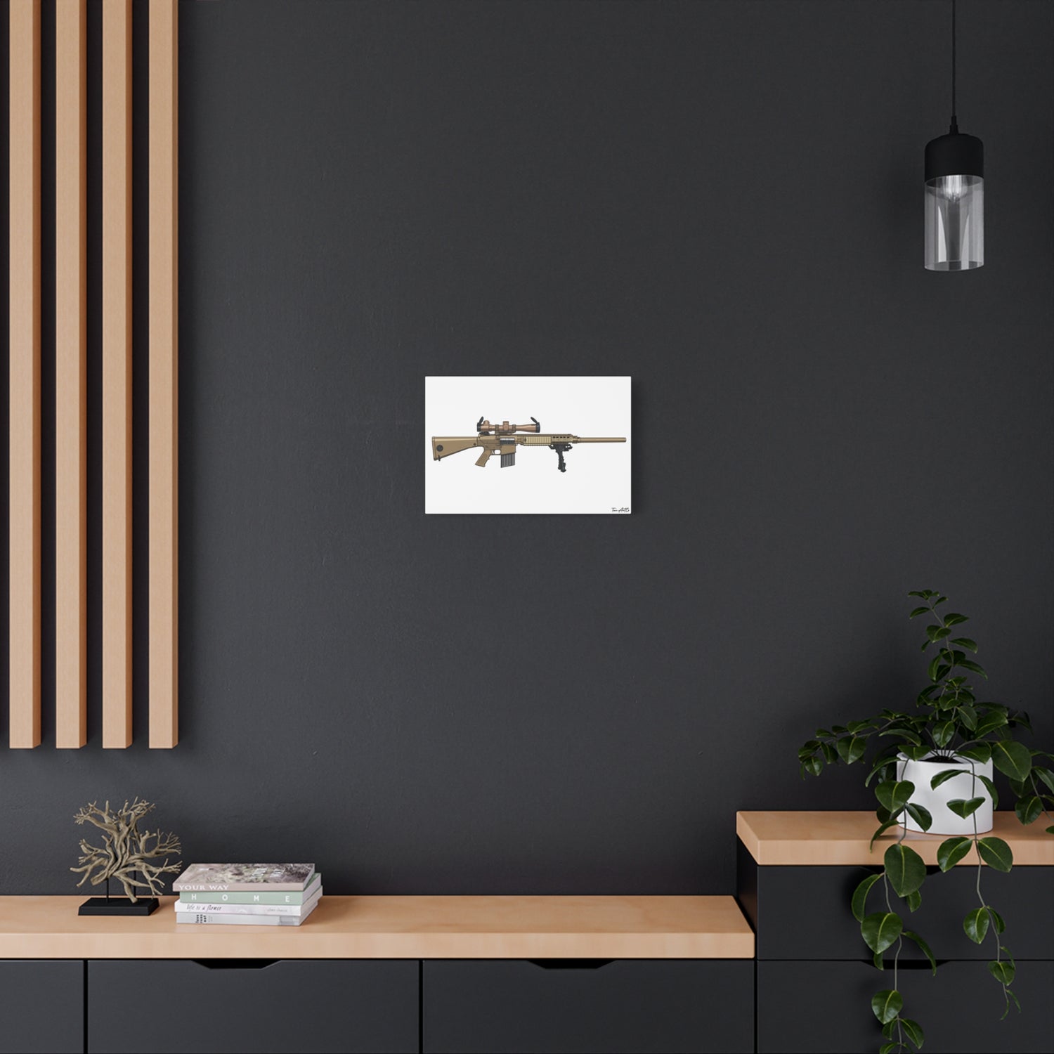 M110 SASS – Semi-Auto Sniper Canvas Print