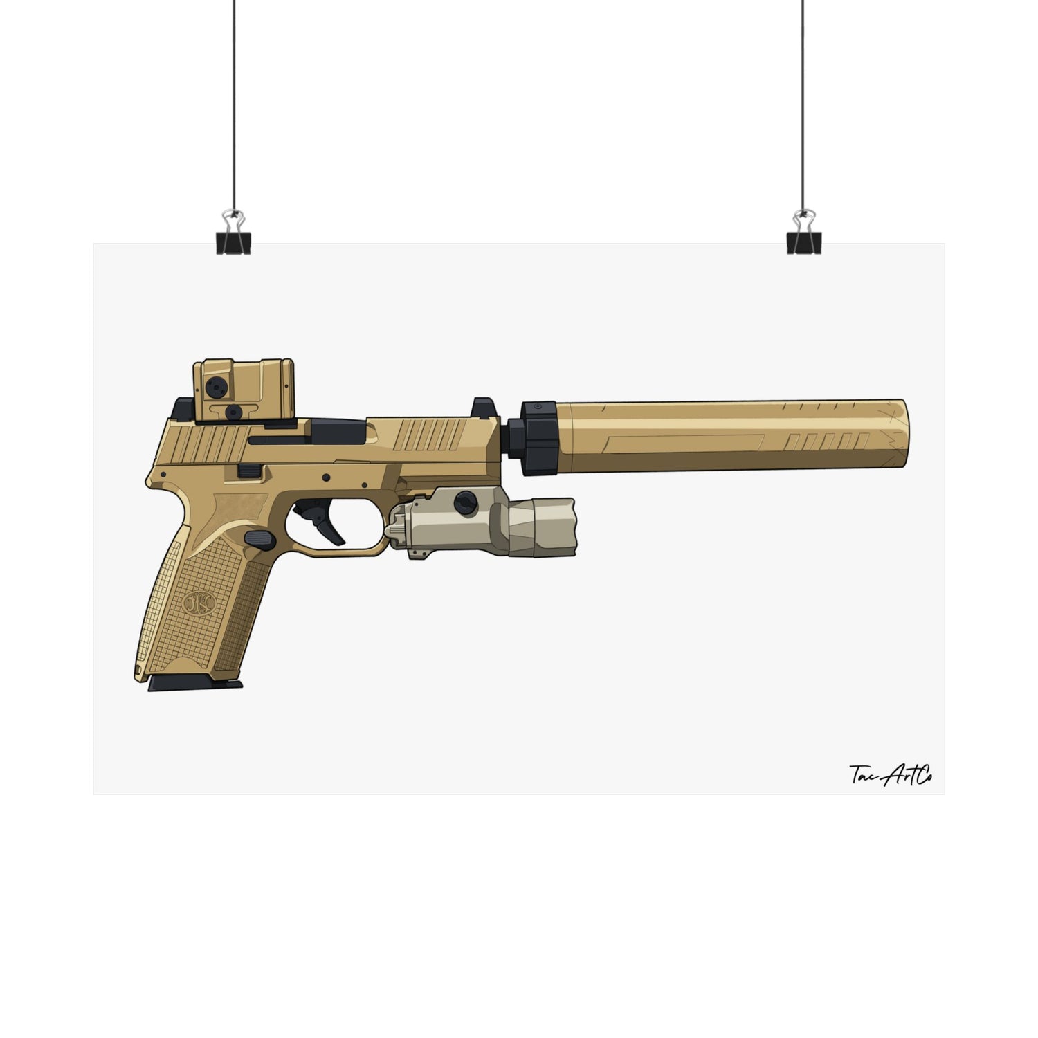 FN 509 Tac - Matte Poster