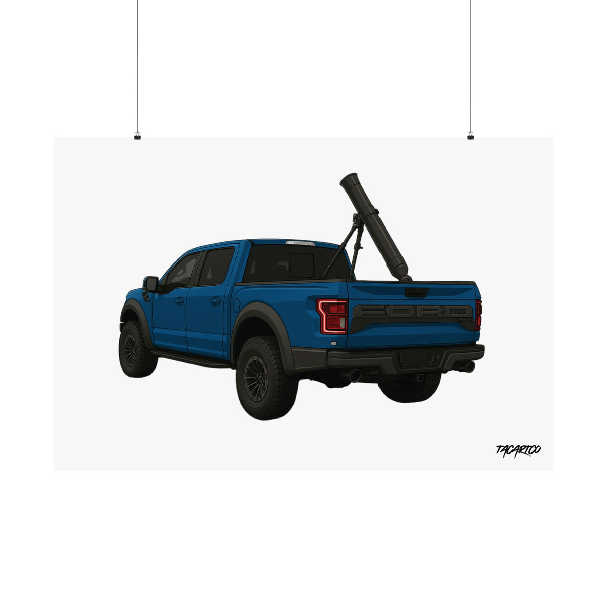Raptor Mortar Rig - Matte Poster