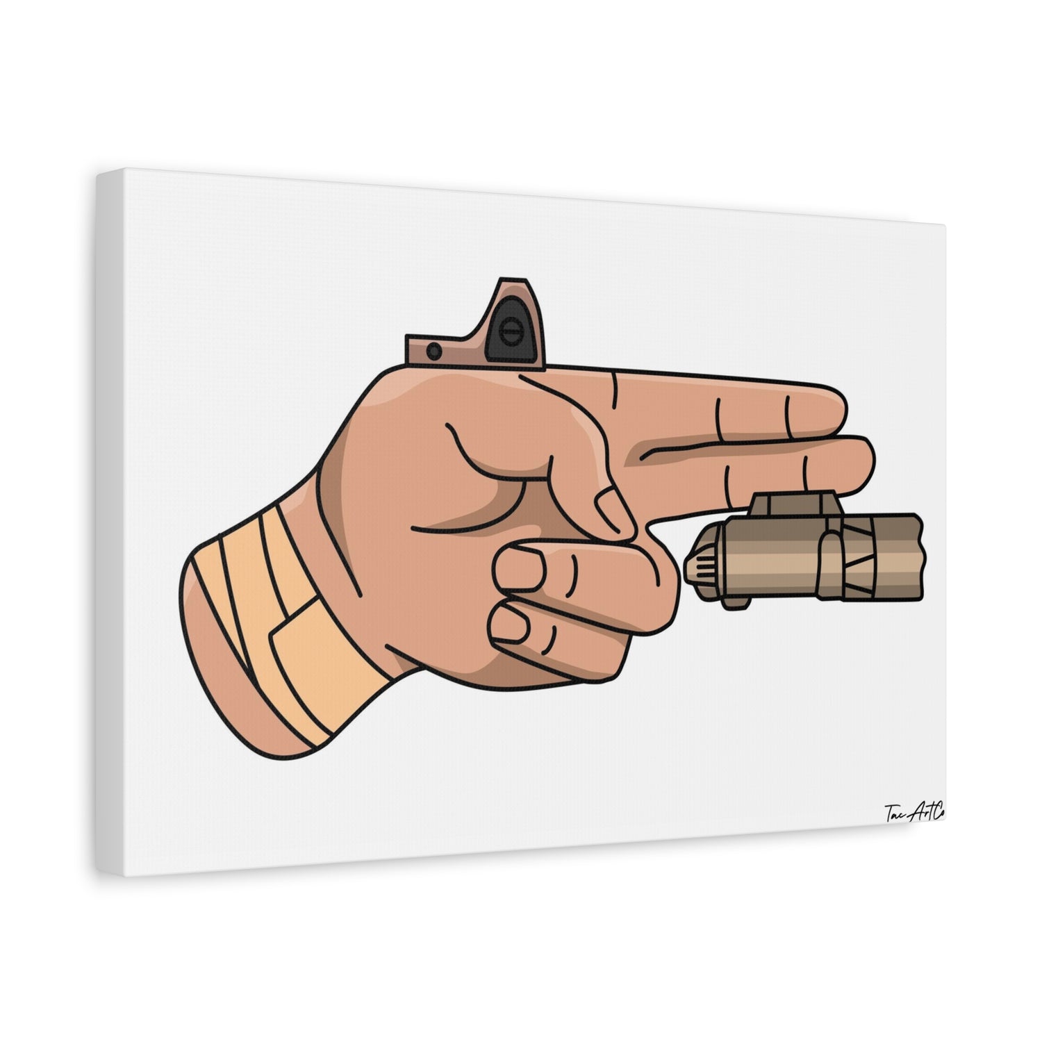 Finger Gun v1 - Canvas Print