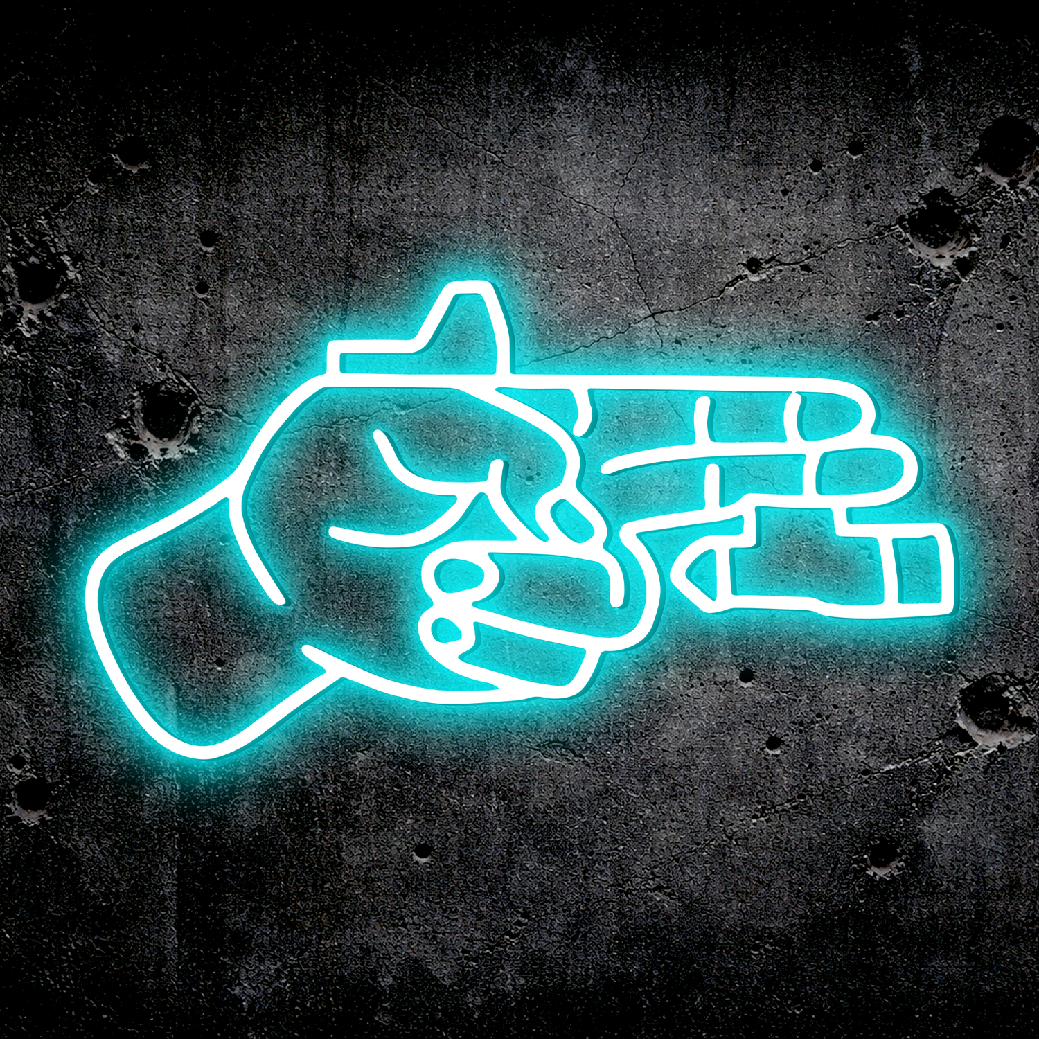 Finger Gun LED Sign – TacArtCo MINI