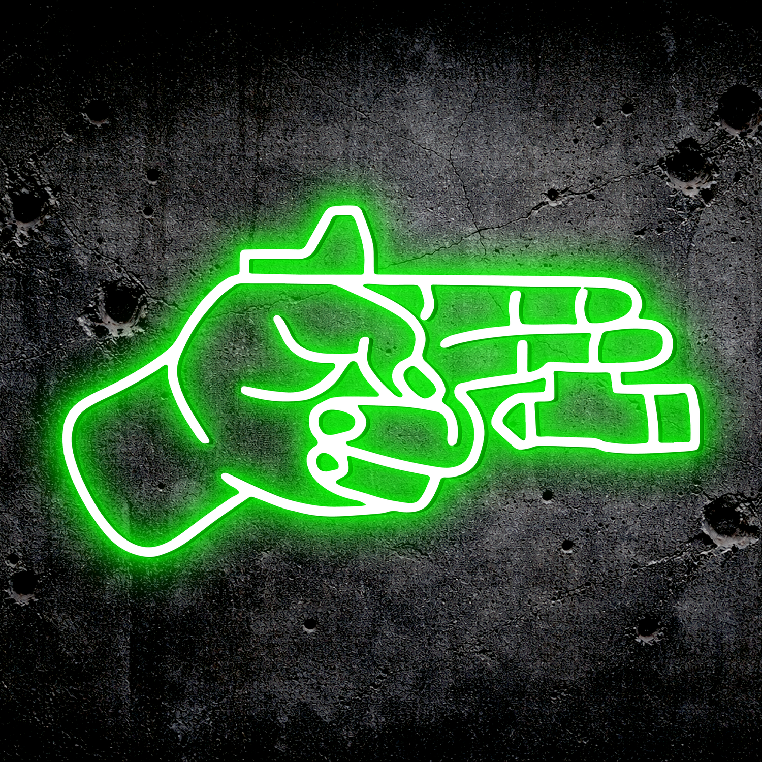 Finger Gun LED Sign – TacArtCo MINI