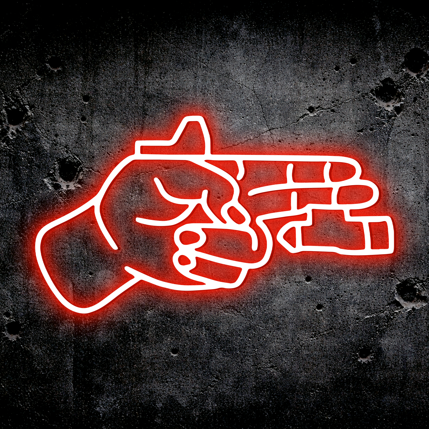 Finger Gun LED Sign – TacArtCo MINI
