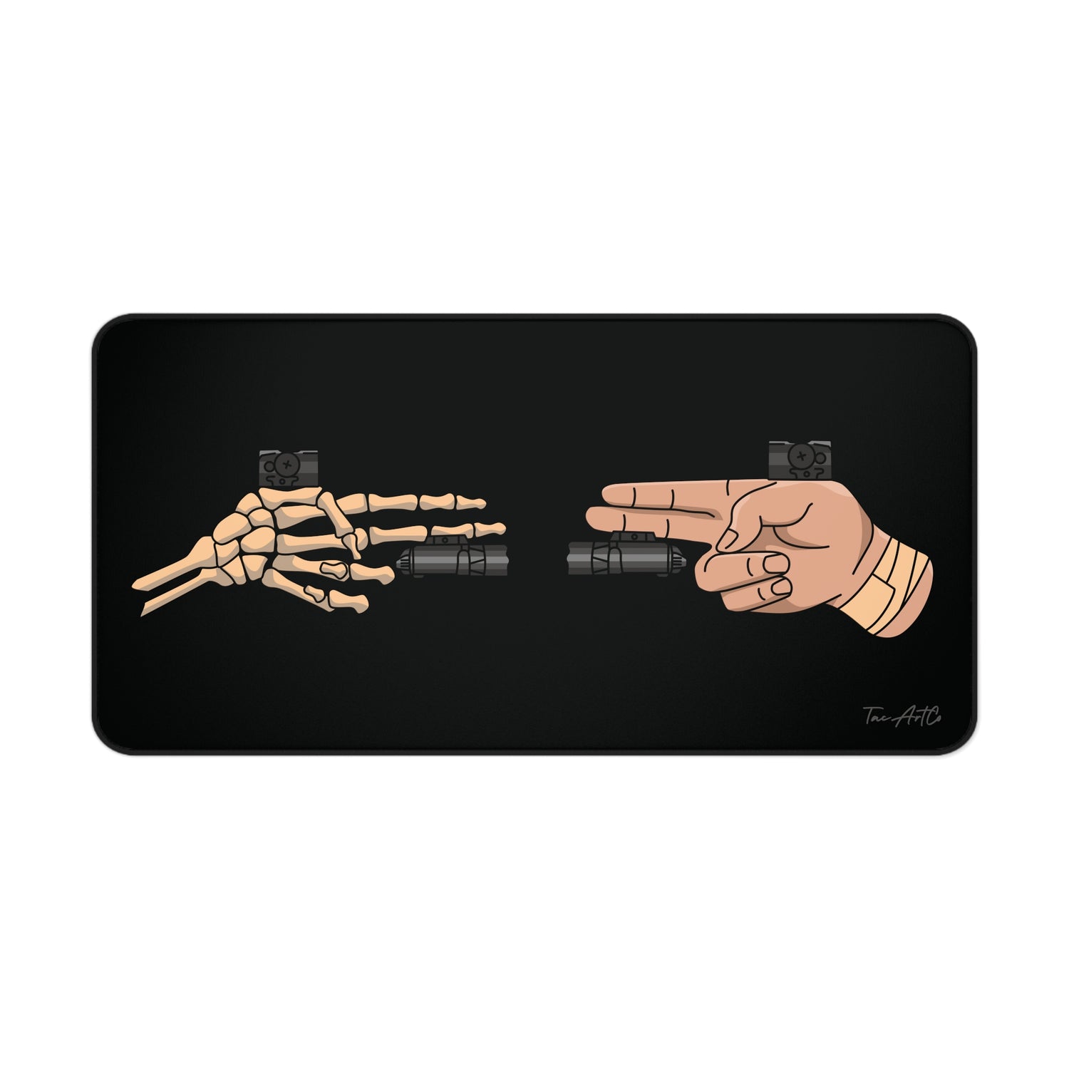 TacArt Life & Death Finger Gun v1 - Desk Mat