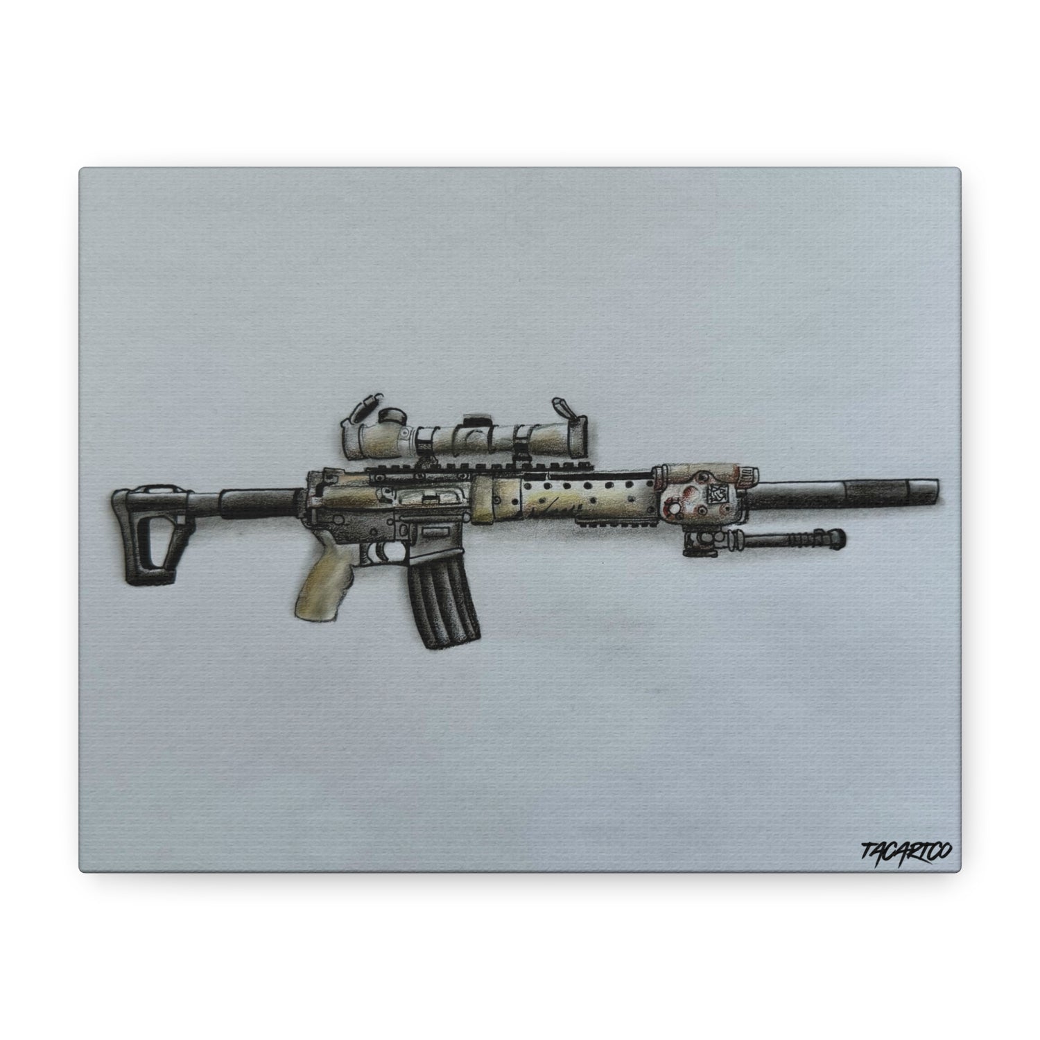 MK12 Mod H – Recce Rifle Canvas Print