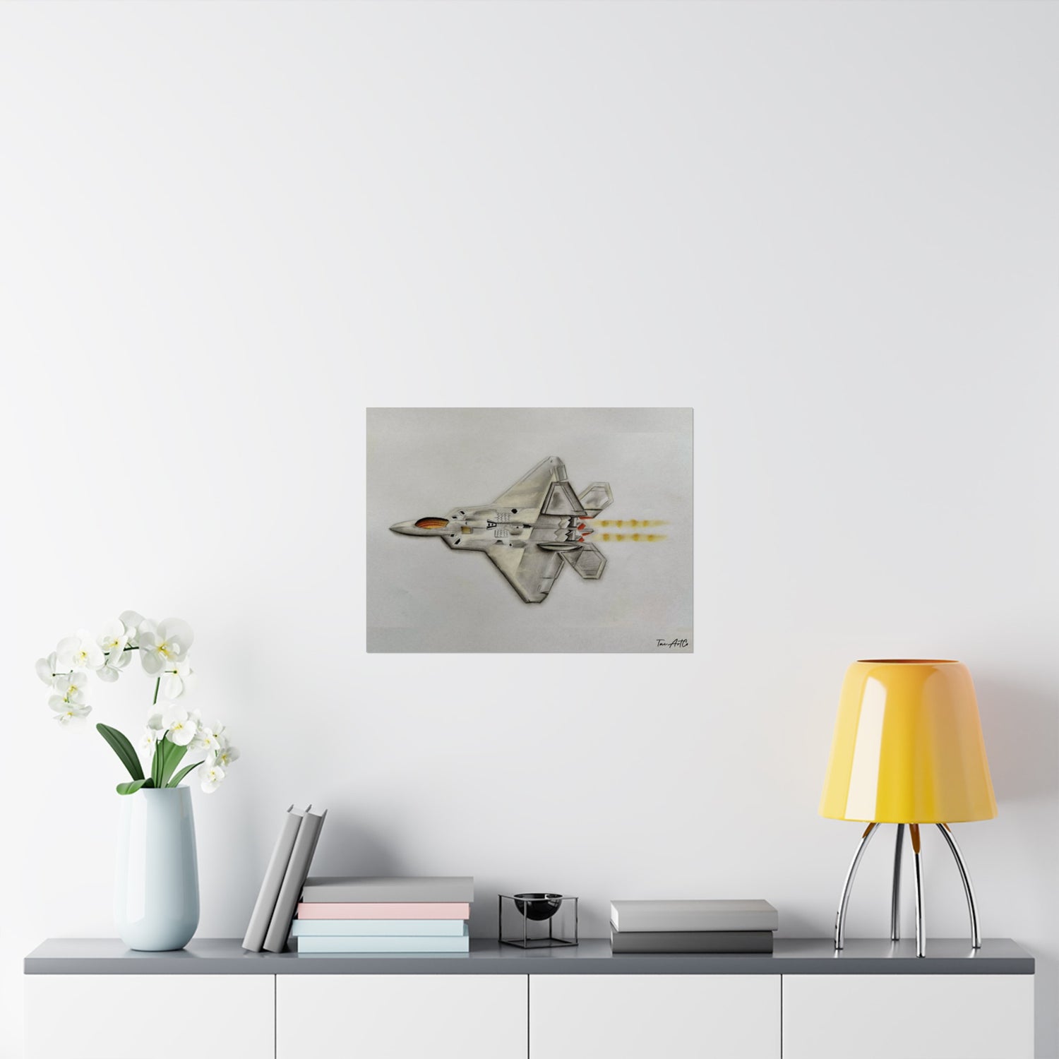 F22 Raptor Sketch - Matte Poster