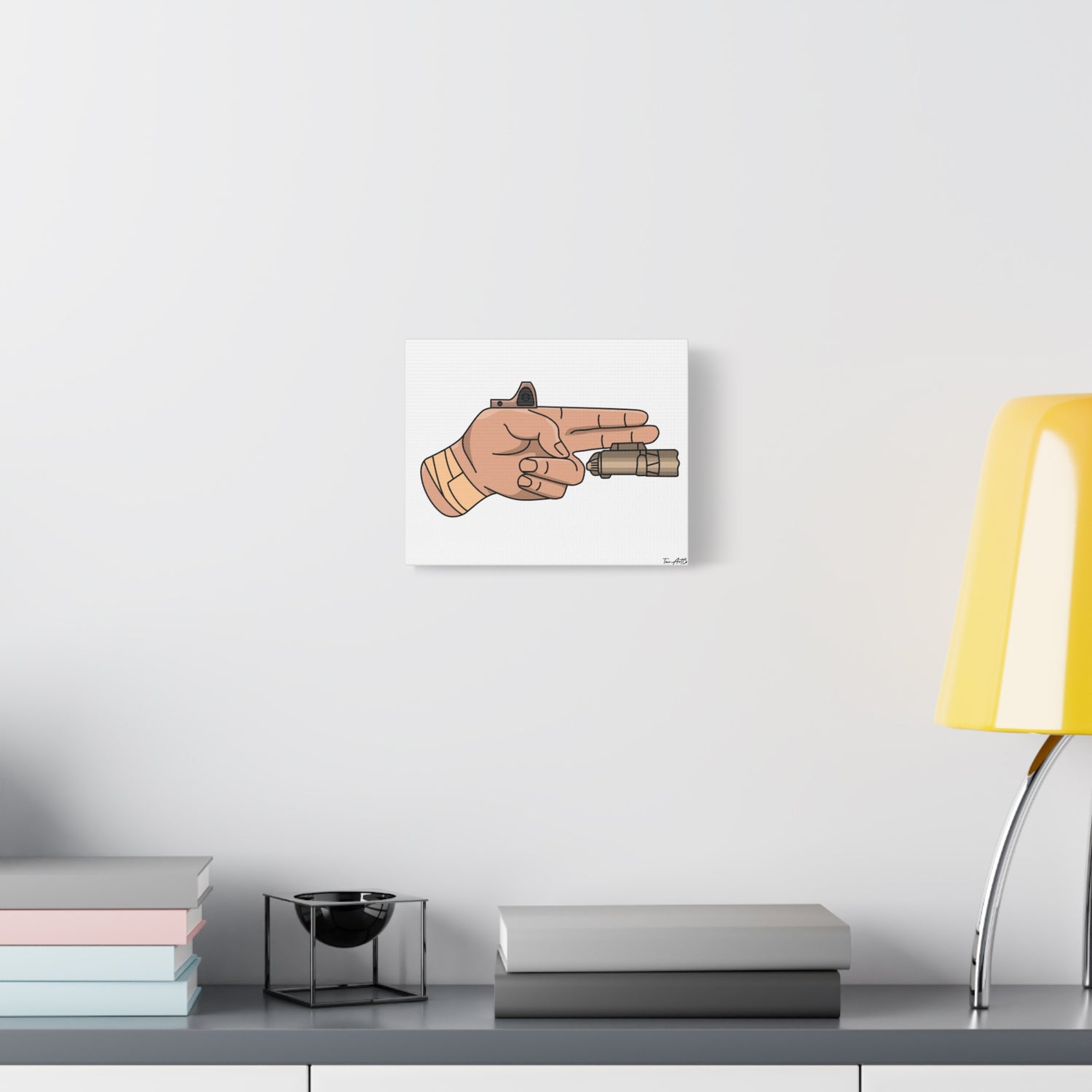 Finger Gun v1 - Canvas Print