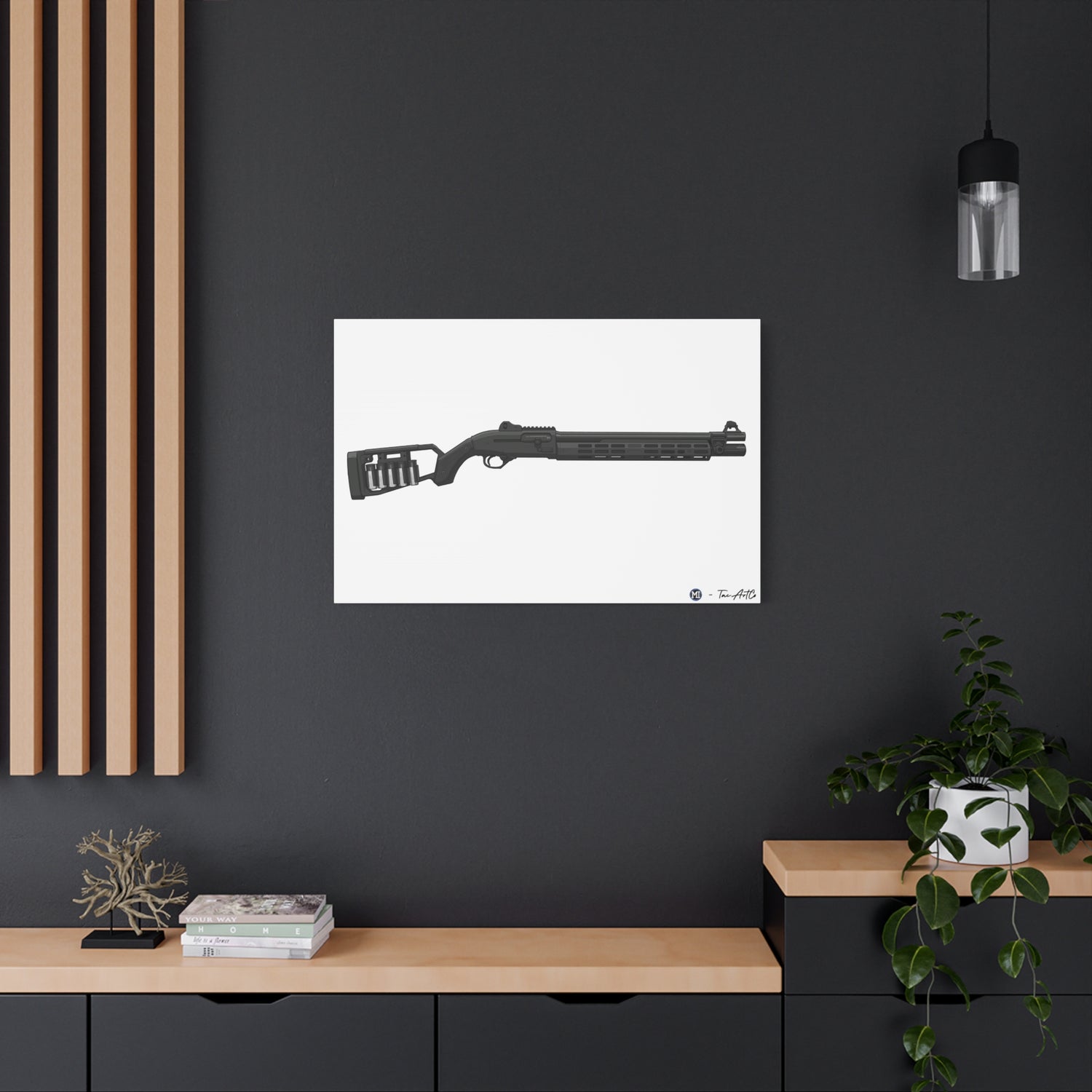 Beretta 1301 Canvas Print – Tactical Shotgun, Refined