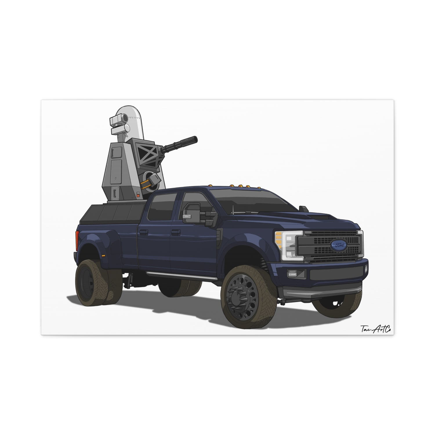Rolling No-Fly Zone – F-350 C-RAM Rig Canvas Print