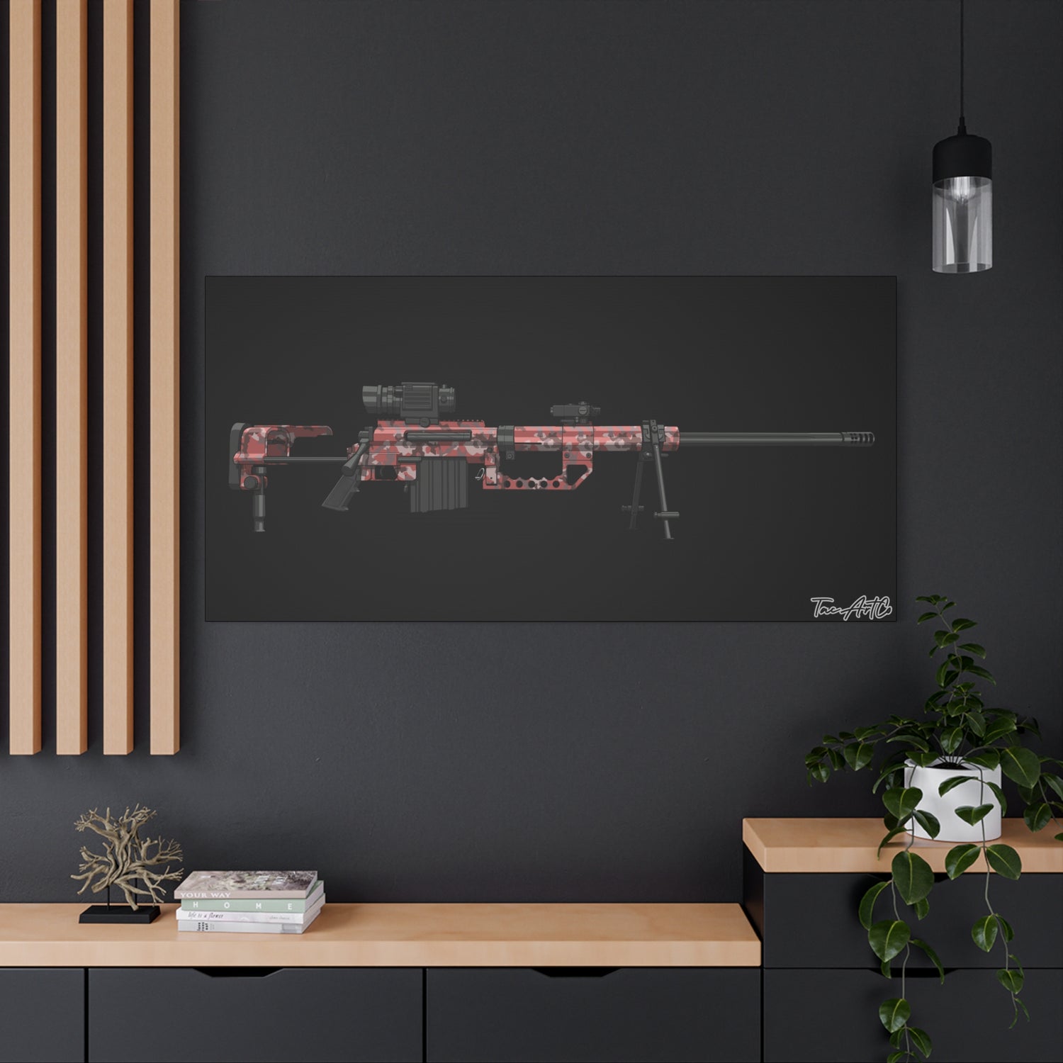 M200 Intervention COD Classic β Canvas Print (Black Background)