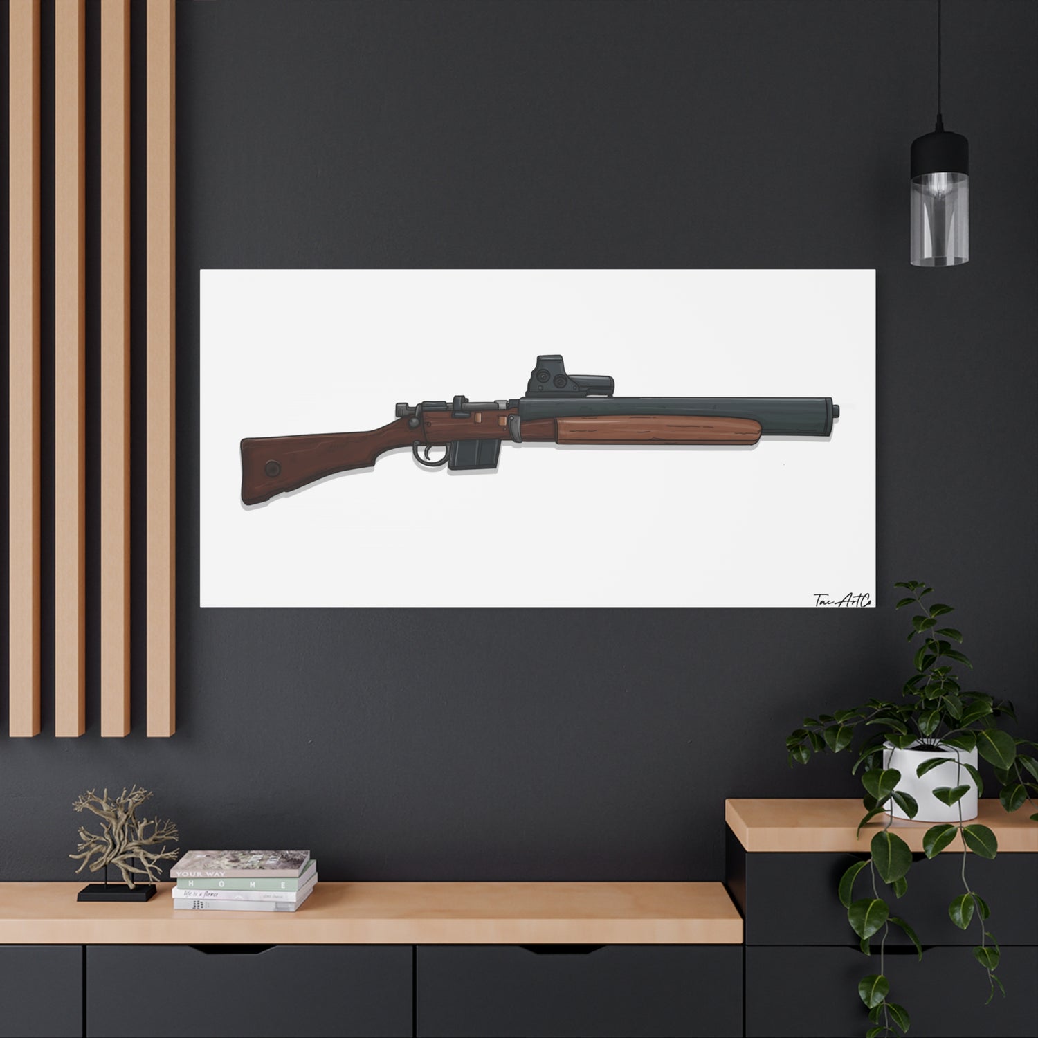 De Lisle Carbine β Suppressed Rifle Canvas Print