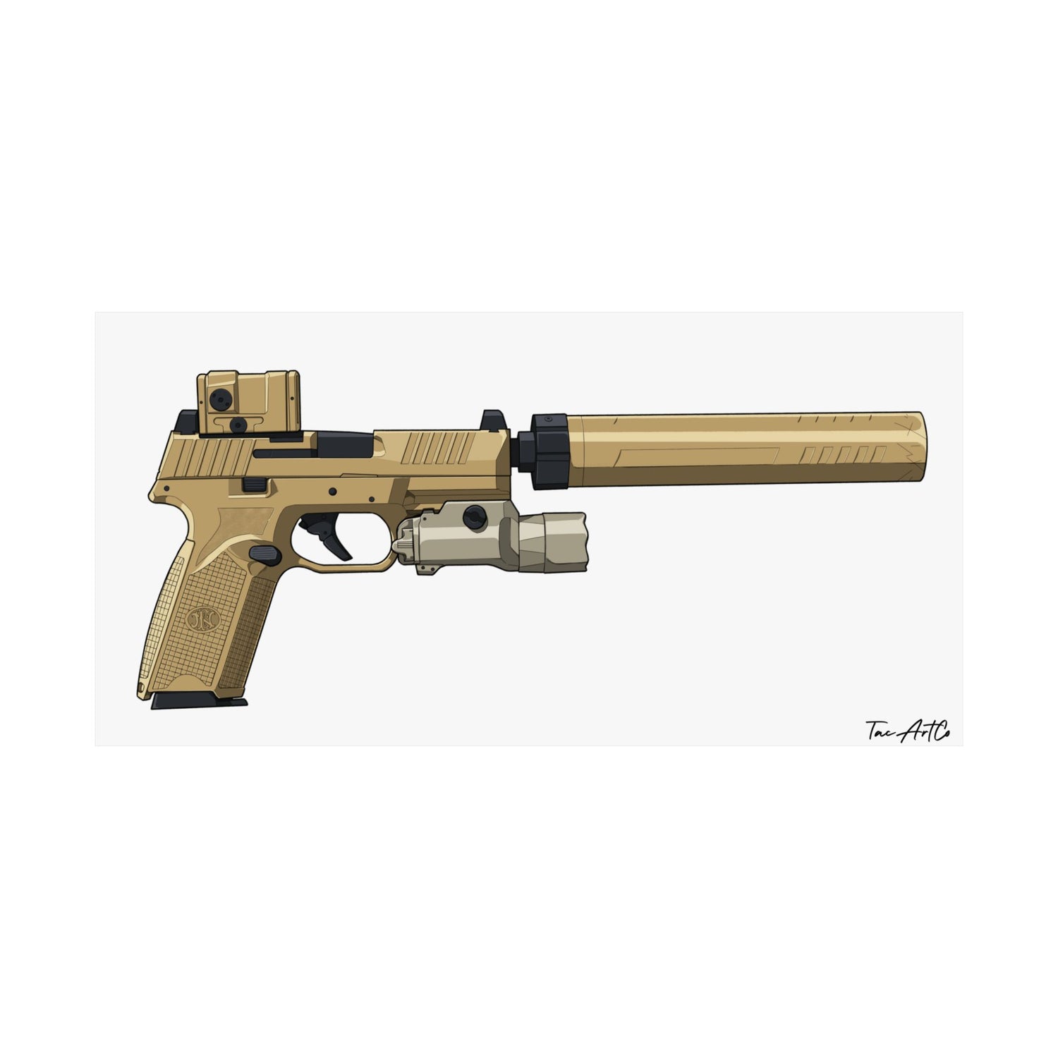 FN 509 Tac - Matte Poster