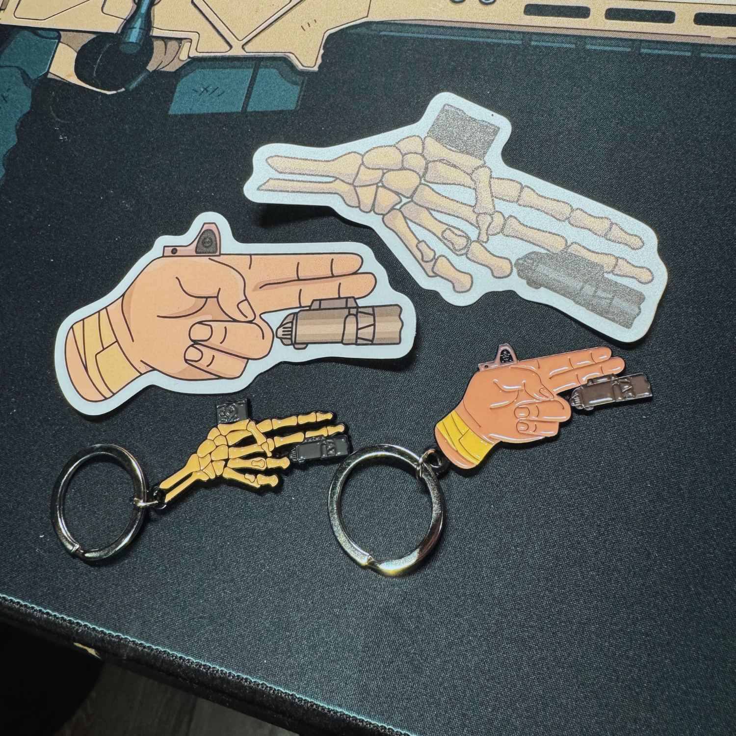 TacArtCo Finger Gun Bundle - Keychains