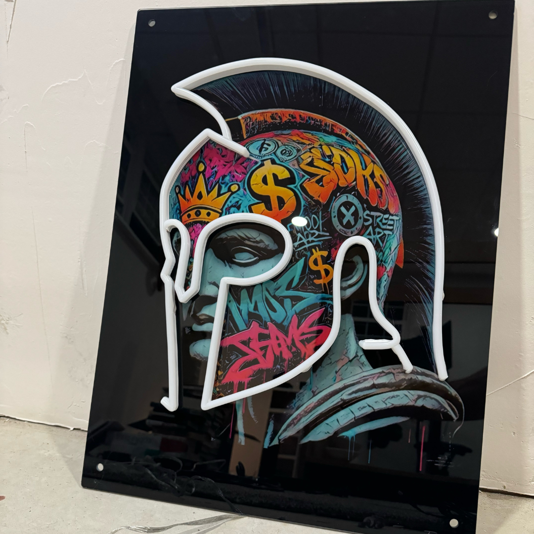 Spartan Graffiti - LED Wall Art (RGB)